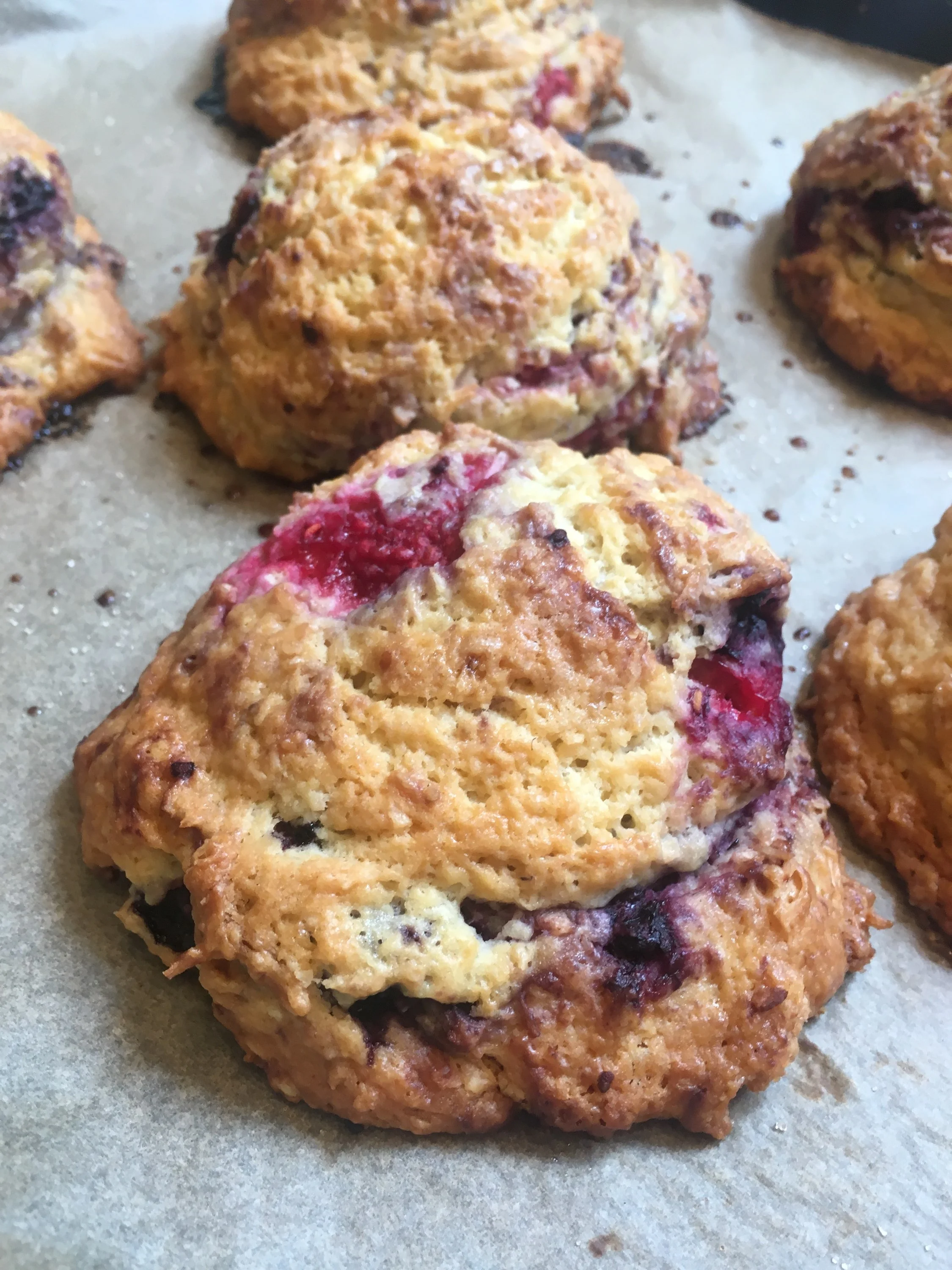 Fresh Fruit Seasonal Scones with local Berries
