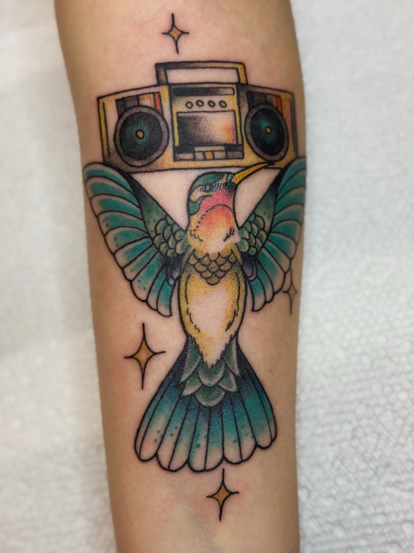 The day we got home from Brandie&rsquo;s funeral, there was snow on the ground and a hummingbird sitting in our lilac tree. That hummingbird was in the same tree every morning, all winter long. Whenever I caught a flash of its iridescent red throat, 