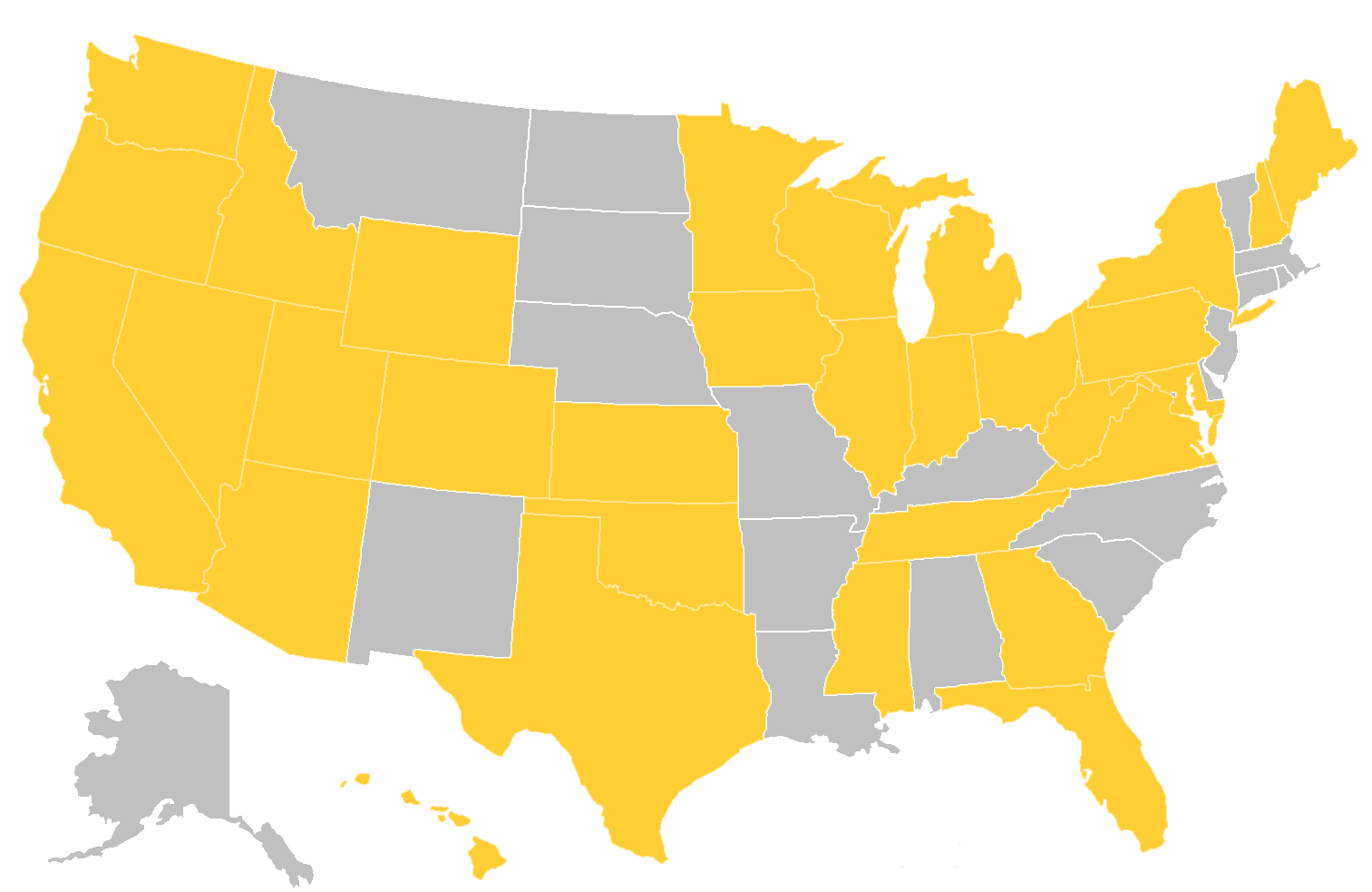 YBN now covers 31 states!