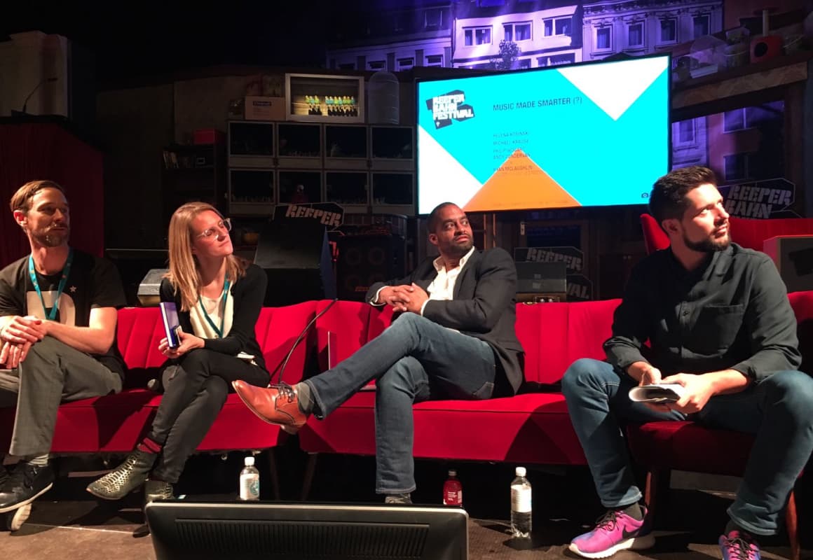 Moderation: the above panel discussion, Music Made Smarter (AI's role in the Music Business) @Reeperbahn Festival in Hamburg with executives from the global music industry.