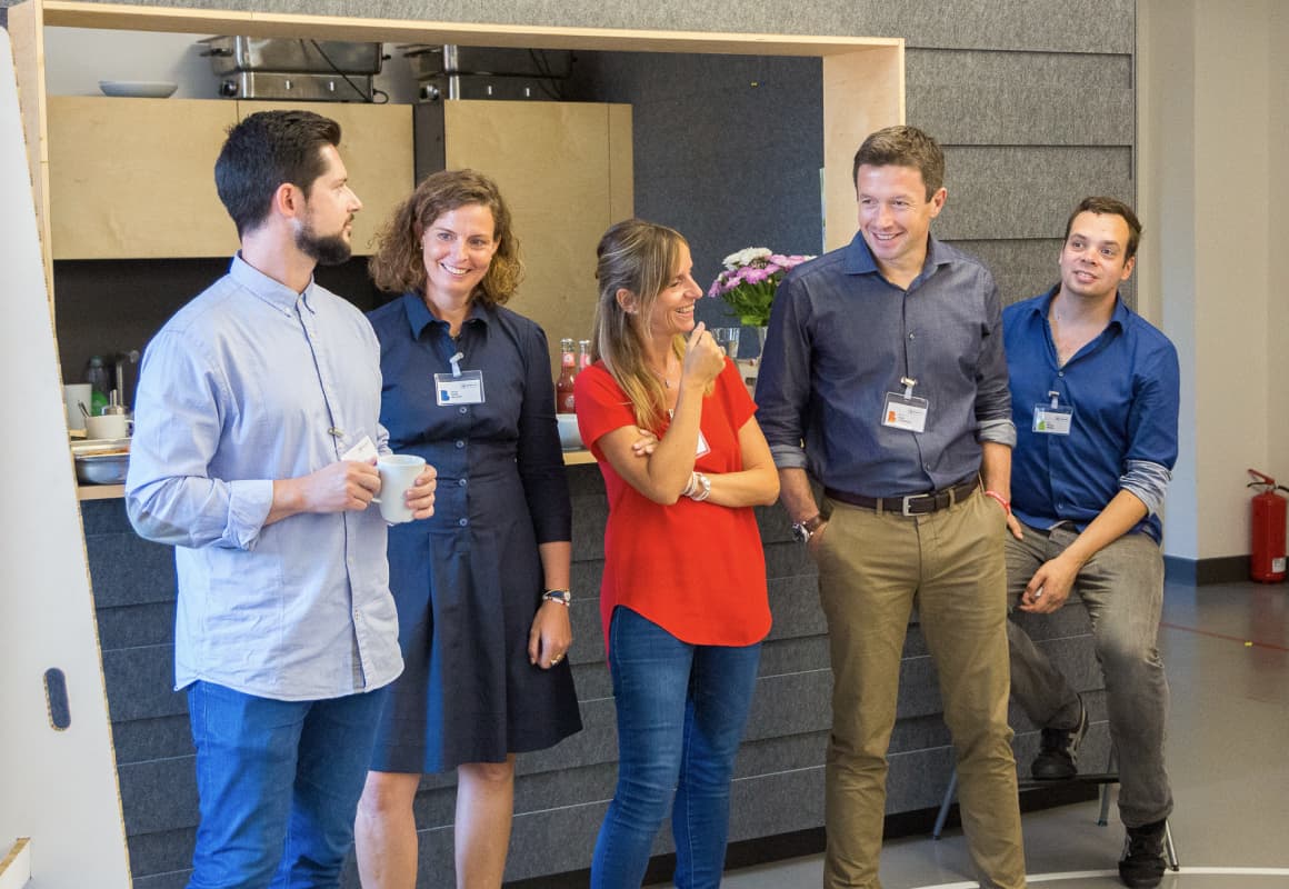 Coaching: the above series (5 sessions in total) of workshops enabling clients to use the design thinking methodology for the first time and prototype with digital experts.
