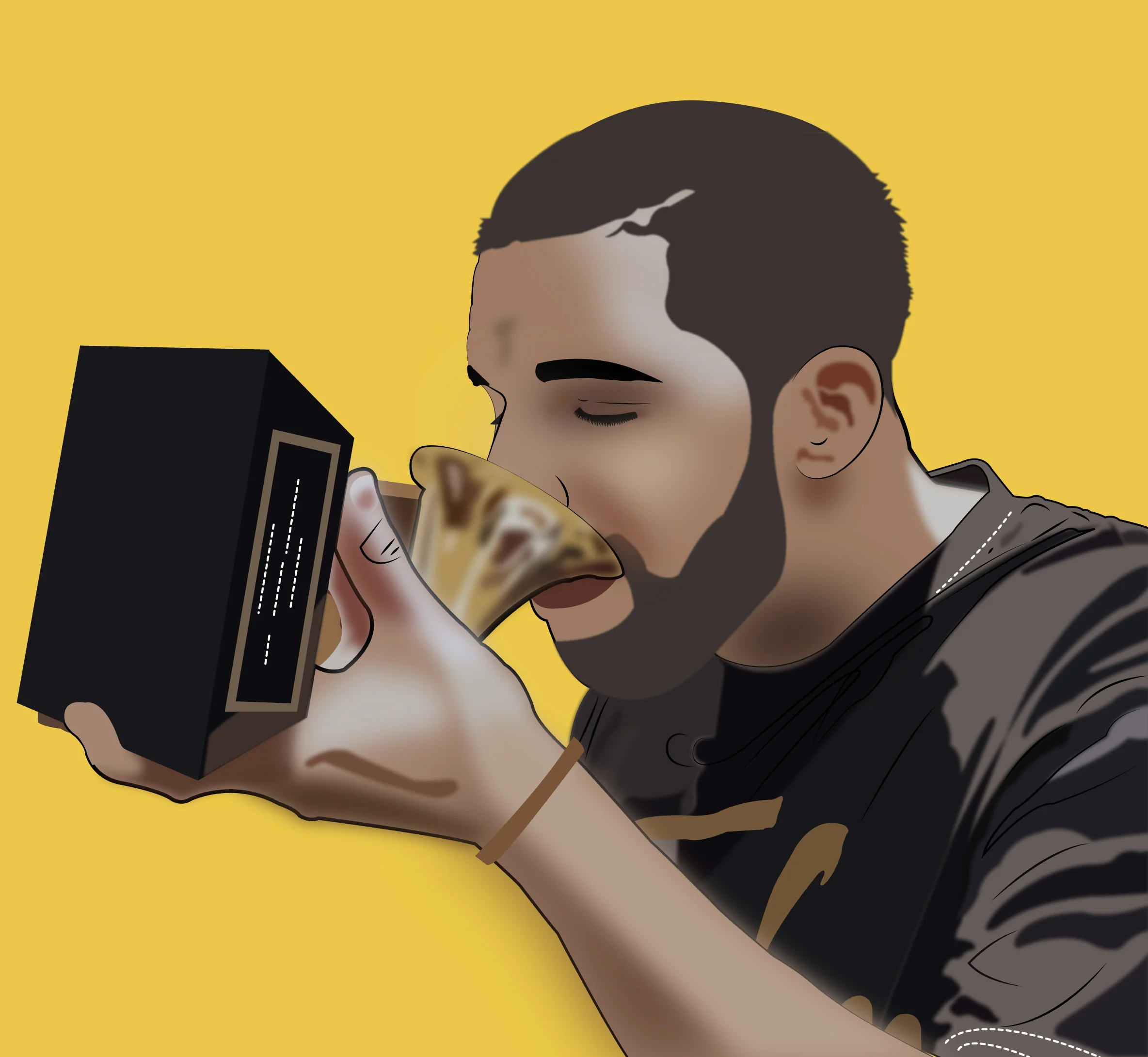 Drake Drinking From Grammy 3-2-01.jpg