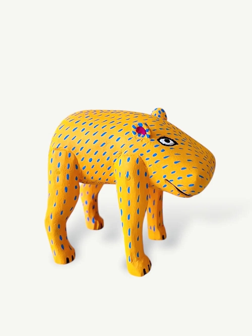 Oaxaca carved wooden animals coming at you in a few days. Working on the website now with new pieces just back from Oaxaca. All of these alebrijes are from carvers in La Union, Oaxaca.