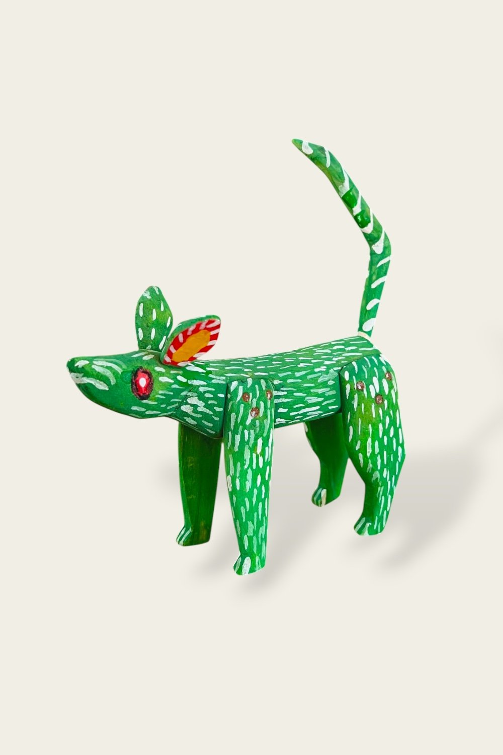 shopmodela Oaxaca carved wood dog