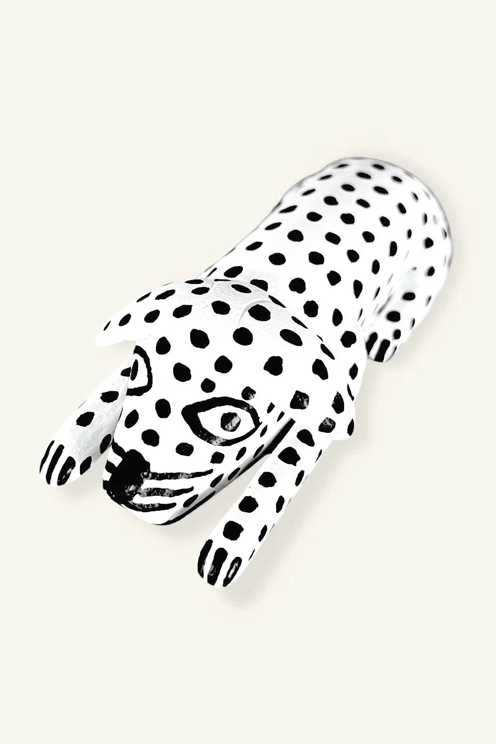 Reynaldo Santiago carved spotted dog