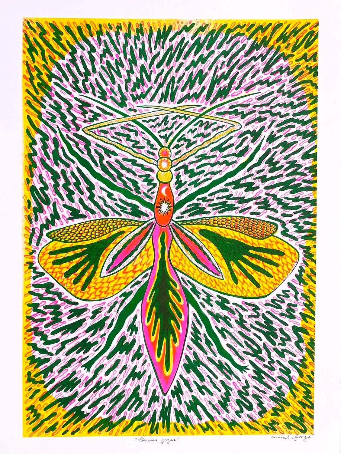 Mirel Fraga risograph prints