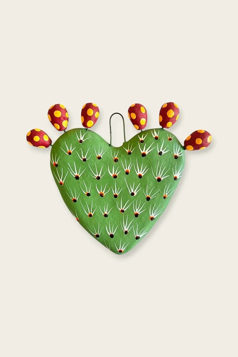 Concepcion Aguilar ceramic cactus heart