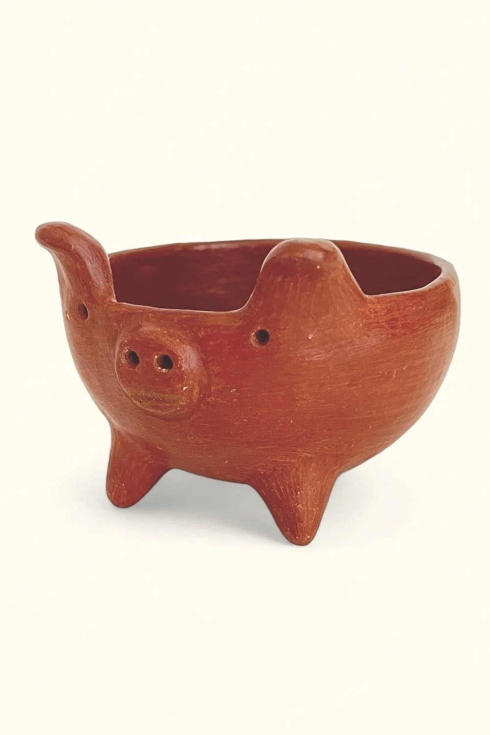 Barro rojo pig salsa bowl with spoon