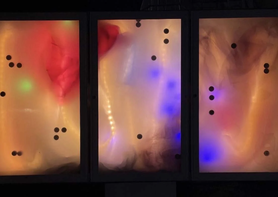 Drive Thru Art Box at Green Truck Pub: "A Conversation in Color," A Collaboration by Jon Witzky &amp; Samantha Mack