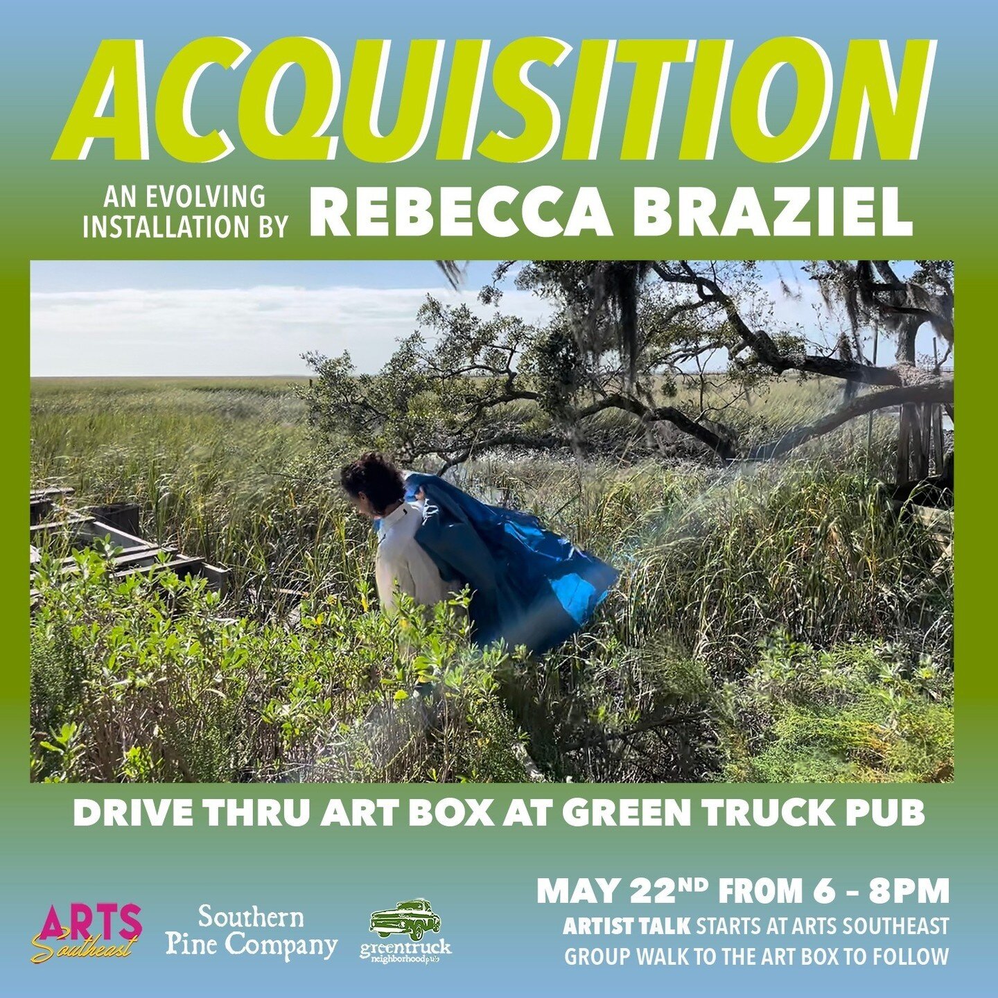 Up Next in the #DriveThruArtBox at @greentruckpub: ⁠
⁠
&quot;Acquisition:&quot; An Evolving Installation by @rebeccabraziel⁠
⁠
April 5th - June 18th, 2024⁠
⁠
Artist Talk &amp; Walk: Wednesday, May 22nd, 2024, 6 - 8PM (Presentation at Sulfur Studios a