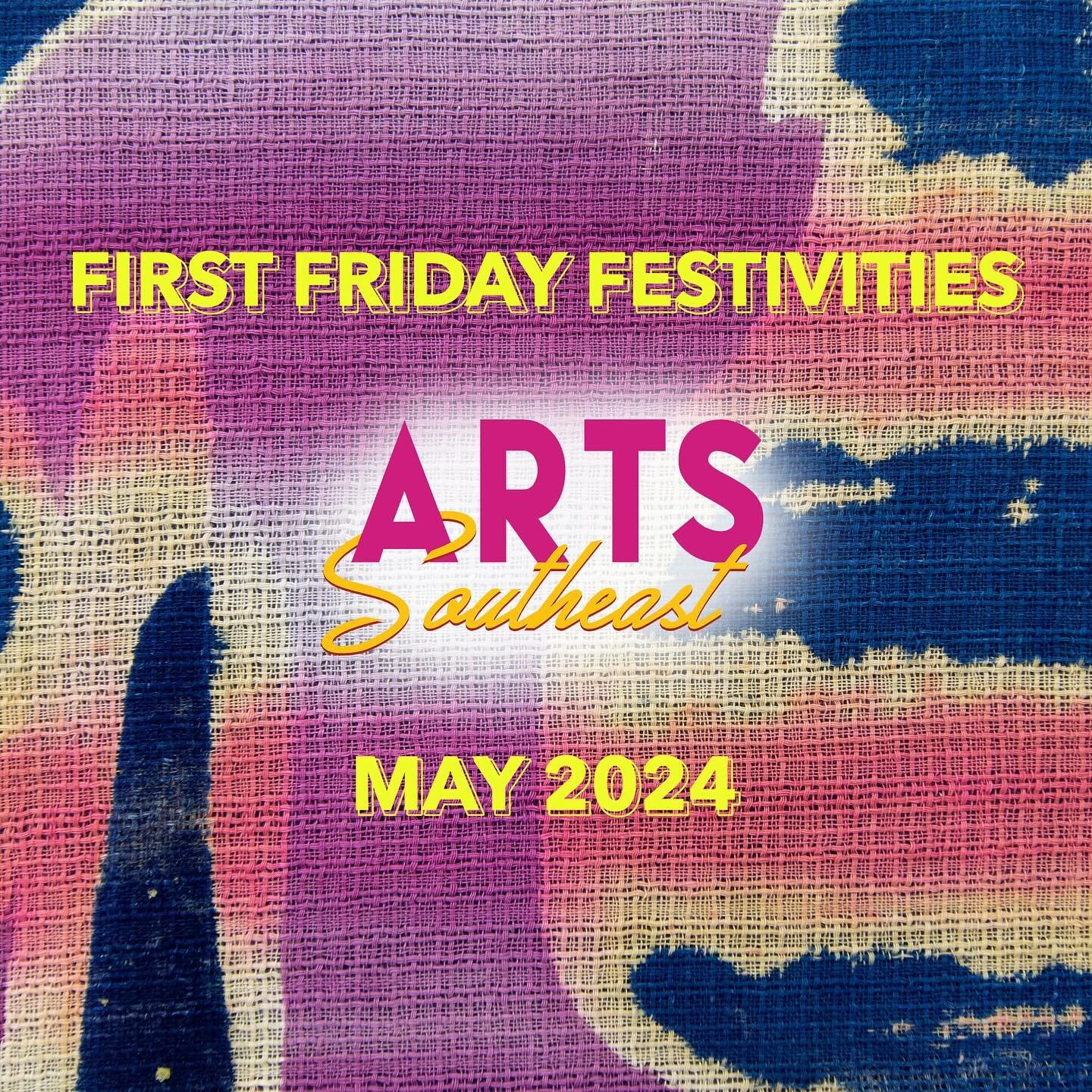 Join us tonight from 5 - 9PM for May First Friday!! #FirstFridaysInStarland Festivities include: 

↗️ The Ellis Gallery: Opening Reception: &ldquo;Bodyjumpers&rdquo; by Leia Genis @leiagenis 

↗️ARTS Southeast Supporter Gallery: Closing Reception: &l
