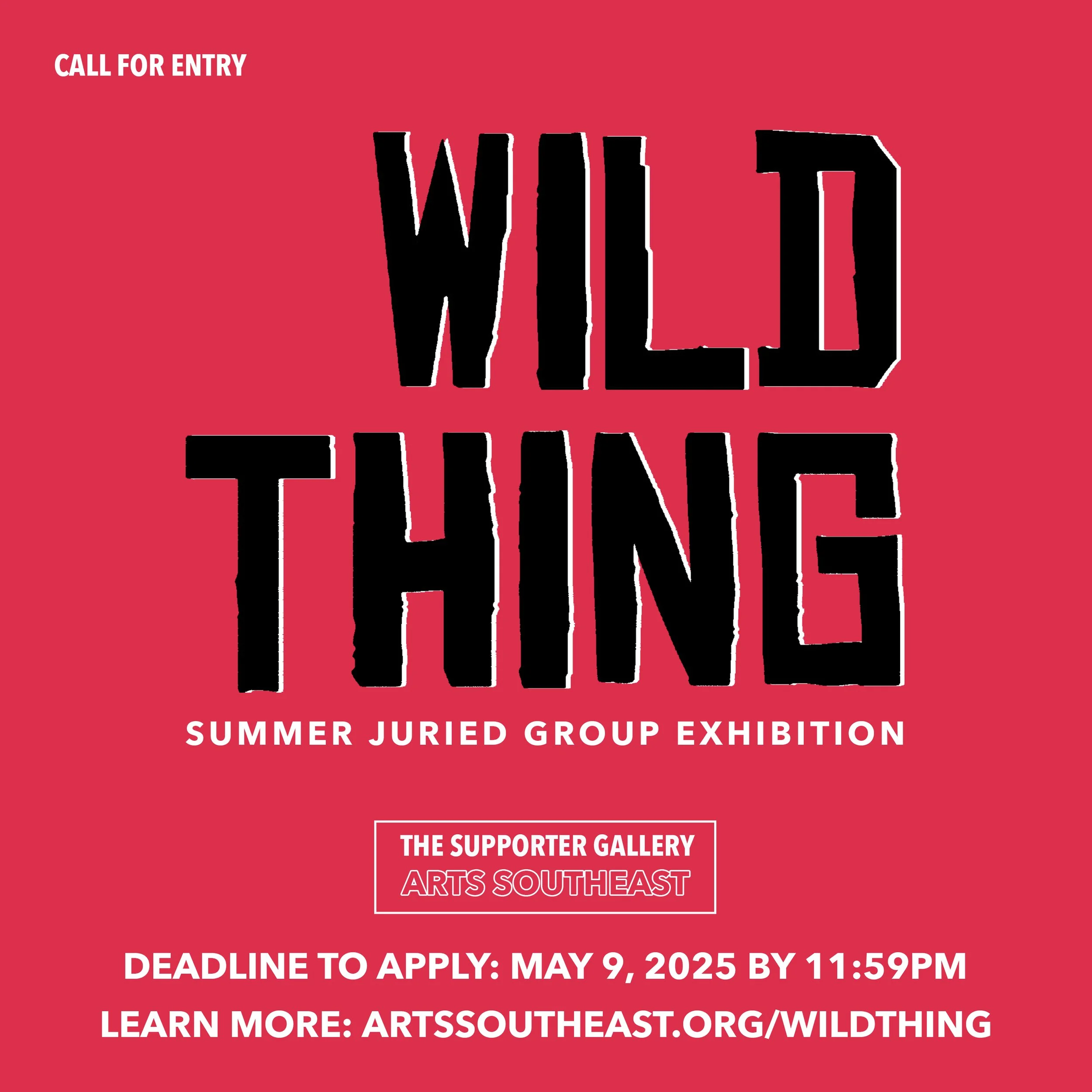 Call for Submissions: "Wild Thing" Supporter Summer Exhibition