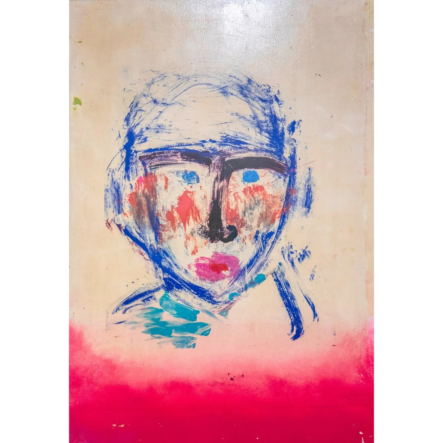 Debora Oden, &quot;Lover Boy.&quot; Oil based paint pigment on paper, mounted with archival glue on wood, cold wax coating, 37.5 &times; 25.5 inches. ⁠
⁠
@deboden⁠
⁠
This work is currently On Display in &quot;Whistling in the Dark,&quot; a Solo Exhib