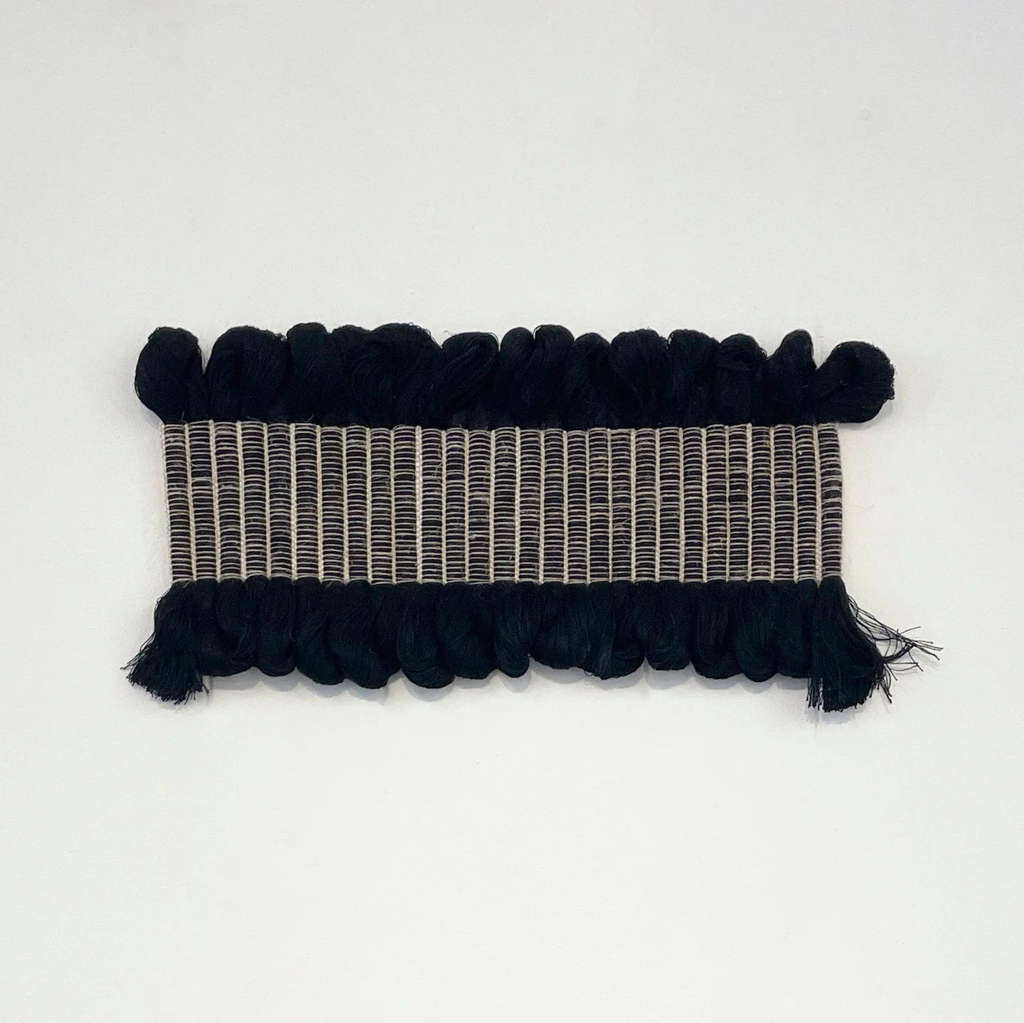 Eliza Bentz, &ldquo;Meditation on Breath 003.&rdquo; Linen, 17 x 8.75 inches. ⁠
⁠
@eliza.bentz⁠
⁠
On Display in &ldquo;Speculative Structures,&rdquo; A Group Exhibition featuring Eliza Bentz, Maggie Evans, Jennifer Moss, Sharon Nowood and Joanna Paig