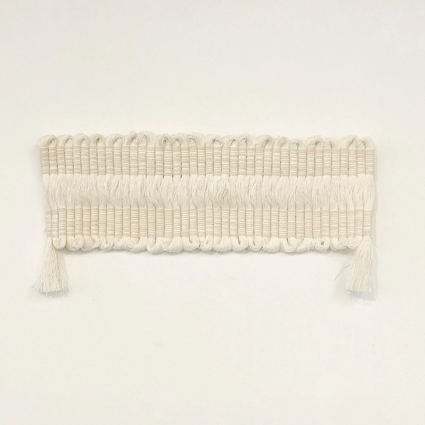 Eliza Bentz, &ldquo;Meditation on Breath 005.&rdquo; Linen, 21 x 9 inches. ⁠
⁠
@eliza.bentz⁠
⁠
On Display in &ldquo;Speculative Structures,&rdquo; A Group Exhibition featuring Eliza Bentz, Maggie Evans, Jennifer Moss, Sharon Nowood and Joanna Paige S