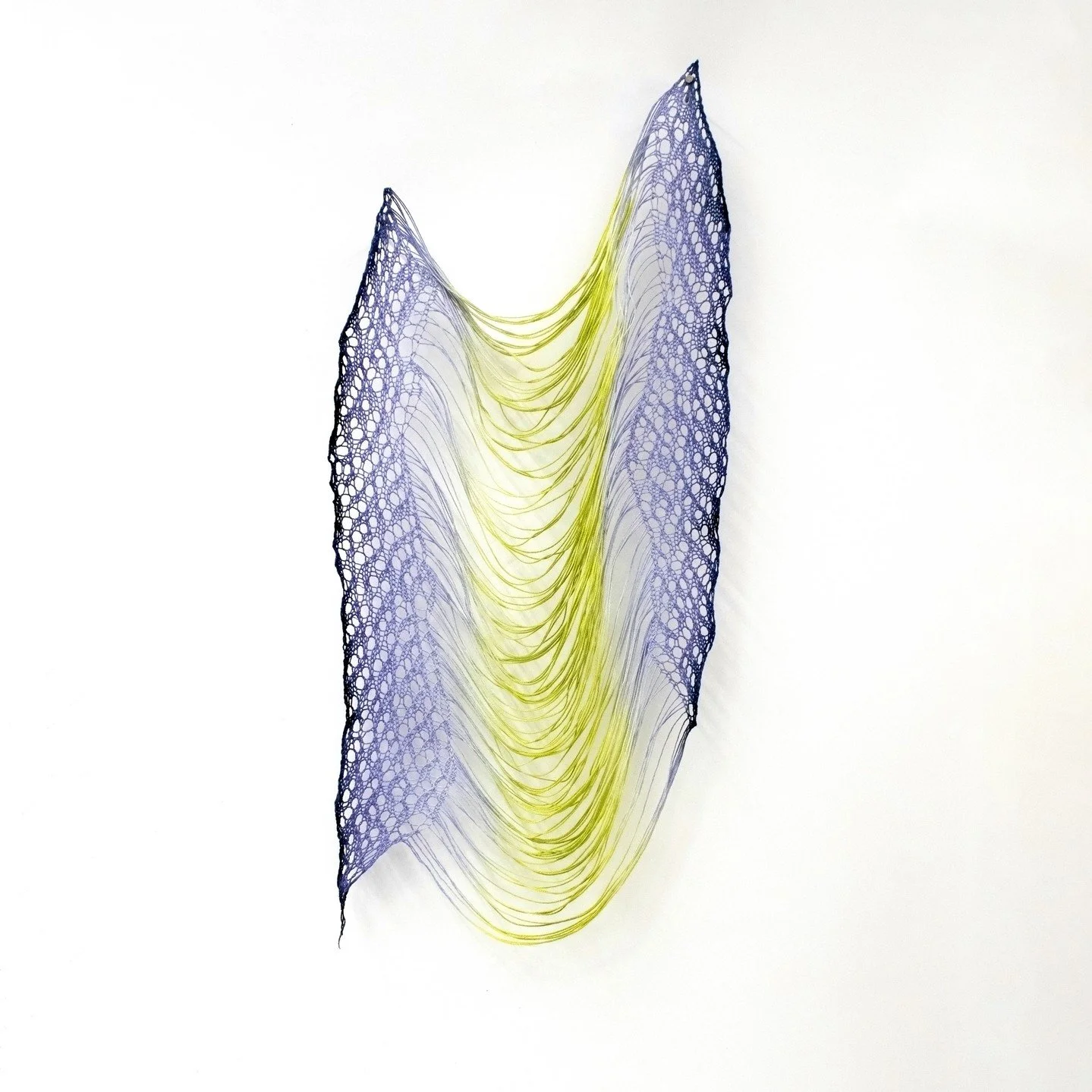 Jennifer Moss, &ldquo;Expansion 01.&rdquo; Cotton and reactive dye, 40 x 20 inches. ⁠
⁠
@jenniferemoss⁠
⁠
On Display in &ldquo;Speculative Structures,&rdquo; A Group Exhibition featuring Eliza Bentz, Maggie Evans, Jennifer Moss, Sharon Nowood and Joa