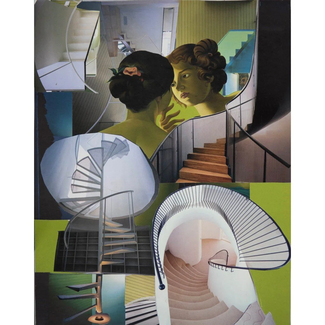 Roe Zaplinski, "Untitled." Collage, 12.5 &times; 15.5 inches framed.⁠
⁠
On Display in &ldquo;Off the Wall,&rdquo; A Group Exhibition of small works featuring 30 supporters of Arts Southeast, in the Arts Southeast Supporter Gallery through J