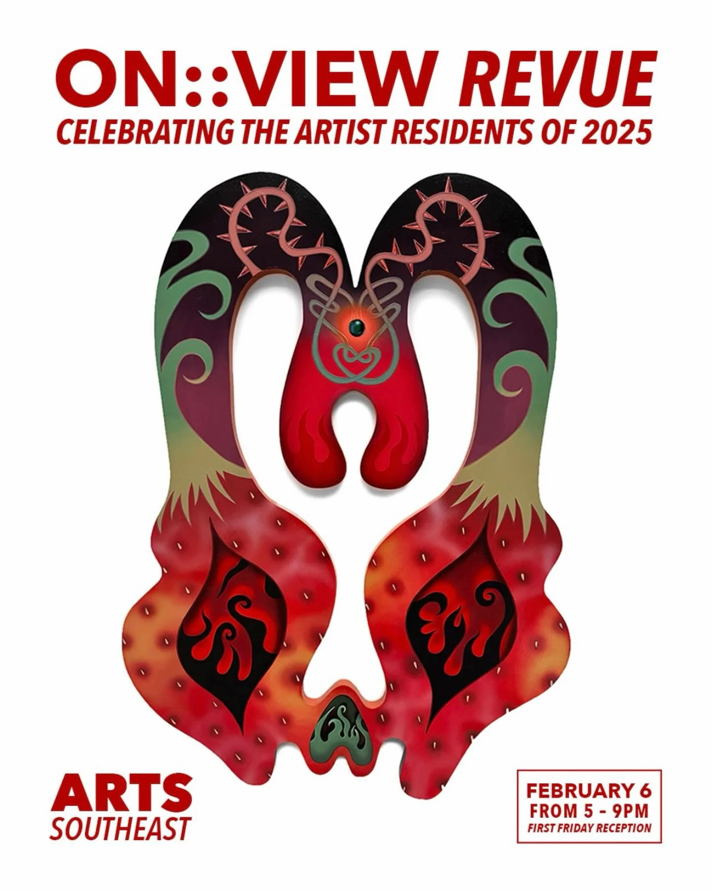 ARTS Southeast is proud to present &ldquo;ON::View Revue,&rdquo; a group exhibition featuring our 2025 ON::View and Incubator Artists-in-Residence on display in The Ellis Gallery from February 6th &mdash; March 14th, 2026. 

This annual exhibition hi