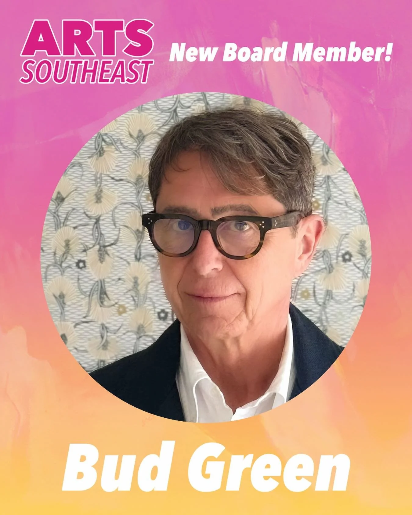 🌟 Board Member Spotlight! 🌟

ARTS Southeast is thrilled to welcome Bud Green to the Board as our new Treasurer @_bud_green

Bud has lived in Savannah since 2017, when he and his wife bought a home on their first visit to the city. Before that, he s
