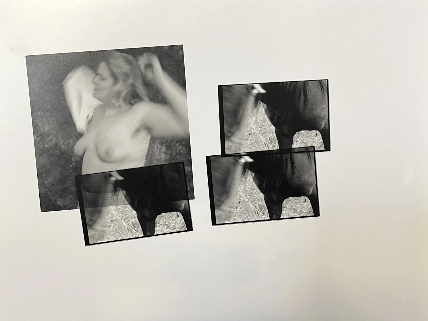  Jackie Black, “Portrait Multi Image,” 1992. Enlarged silver gelatin print, 8 × 10 inches.  