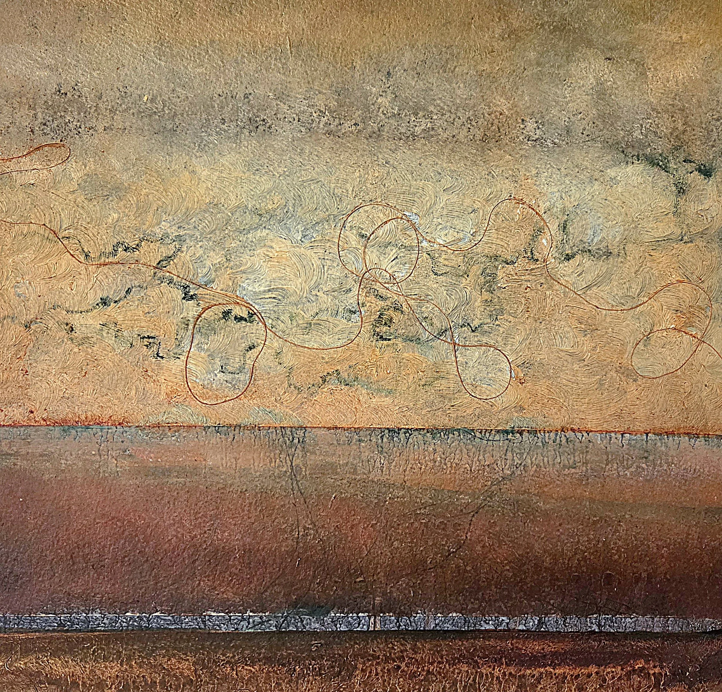  Marsha Lieberman, “Paleomeander 4,” 2010. Mixed media, 11 × 11 inches.  