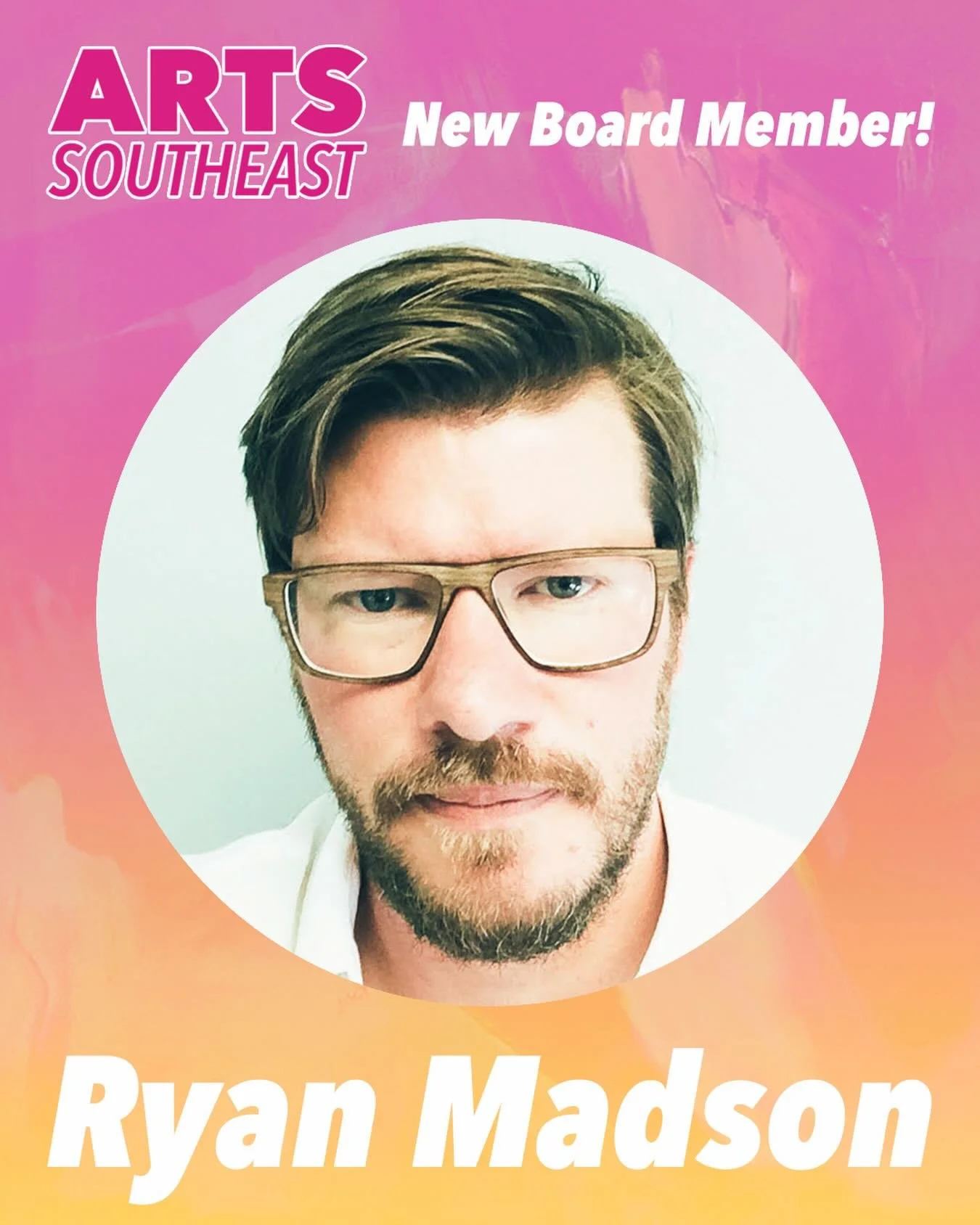 🌟 Board Member Spotlight! 🌟

ARTS Southeast is thrilled to welcome Ryan Madson to our Board! @rsmadson 

Ryan Madson is a visual artist, writer, and professor of architecture at the Savannah College of Art &amp; Design. His recent community and vol