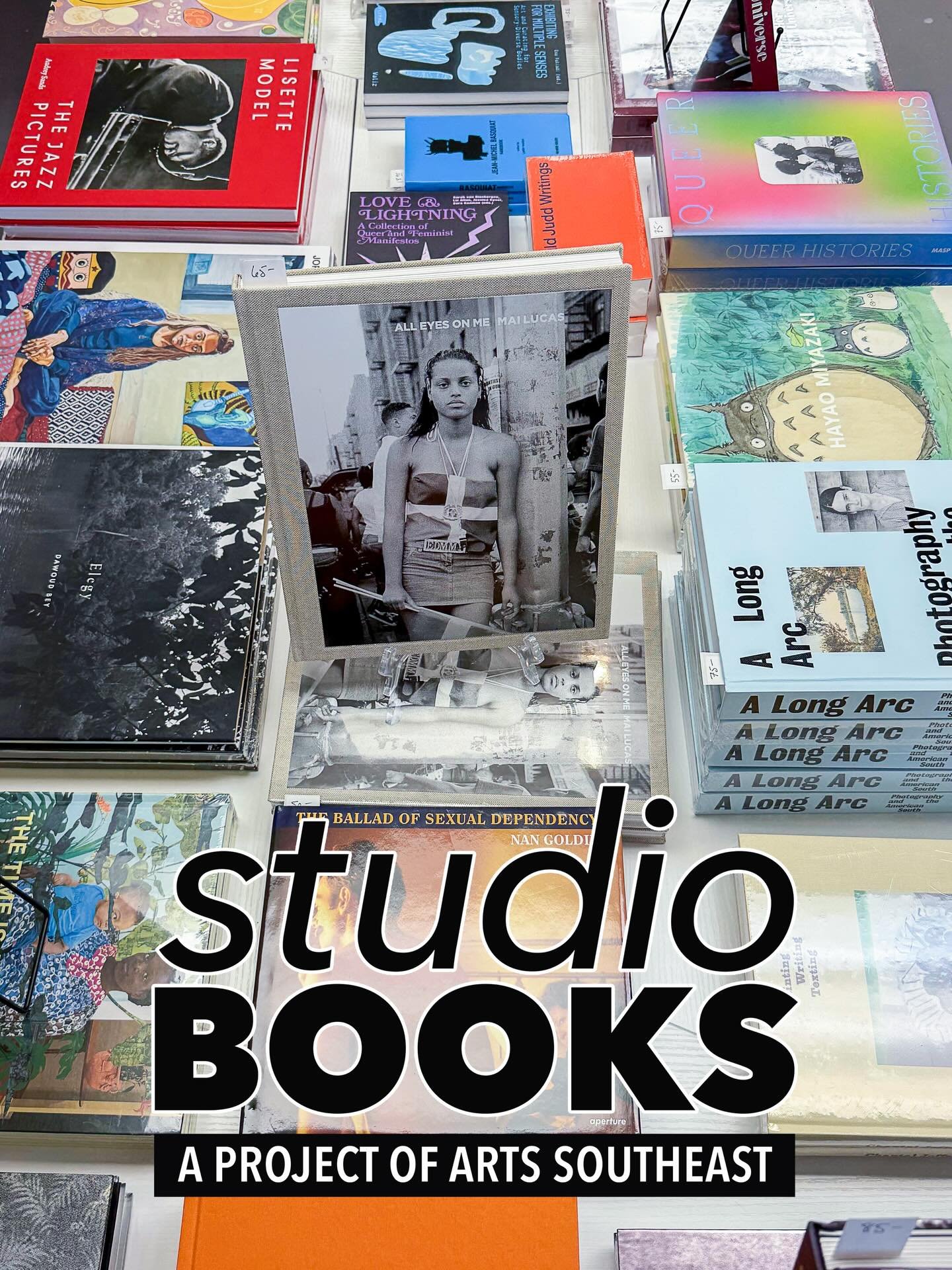 Come by ARTS Southeast TONIGHT, February 6th, from 5 - 9PM during our First Friday Festivities to get a first look at STUDIO BOOKS! 

Studio Books, a project of ARTS Southeast, is a new bookstore that focuses on contemporary art, culture, and thought