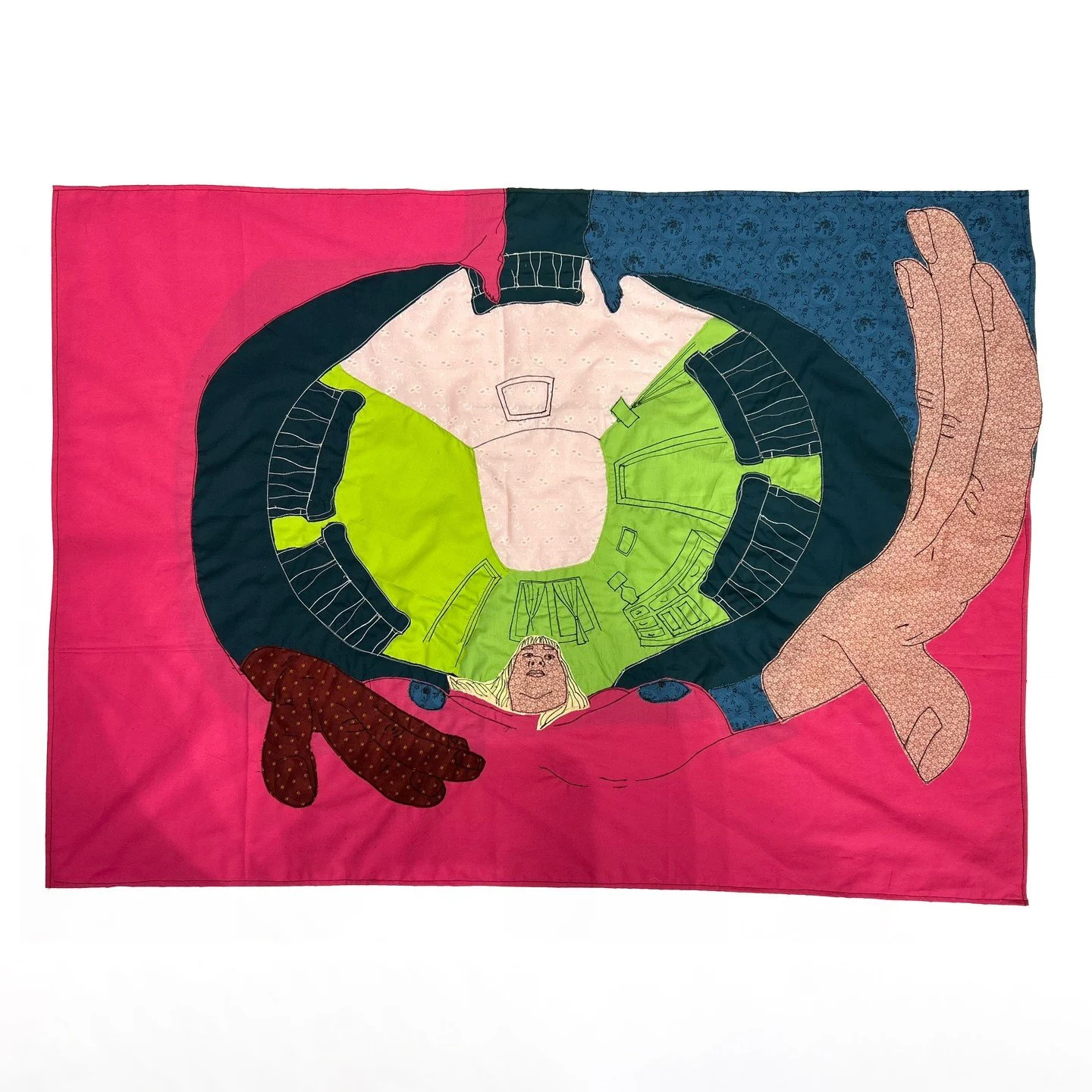 Ainaz Alipour, "In the Place of Those Who Are Not Me". Textile, 44 x 32 inches, 2025.⁠
⁠
@ainaz_alipour⁠
⁠
On Display in &ldquo;ON::VIEW REVUE,&rdquo; featuring the work of ARTS Southeasts&rsquo;s 2025 ON::View Artists-in-Residence, Jon Rob