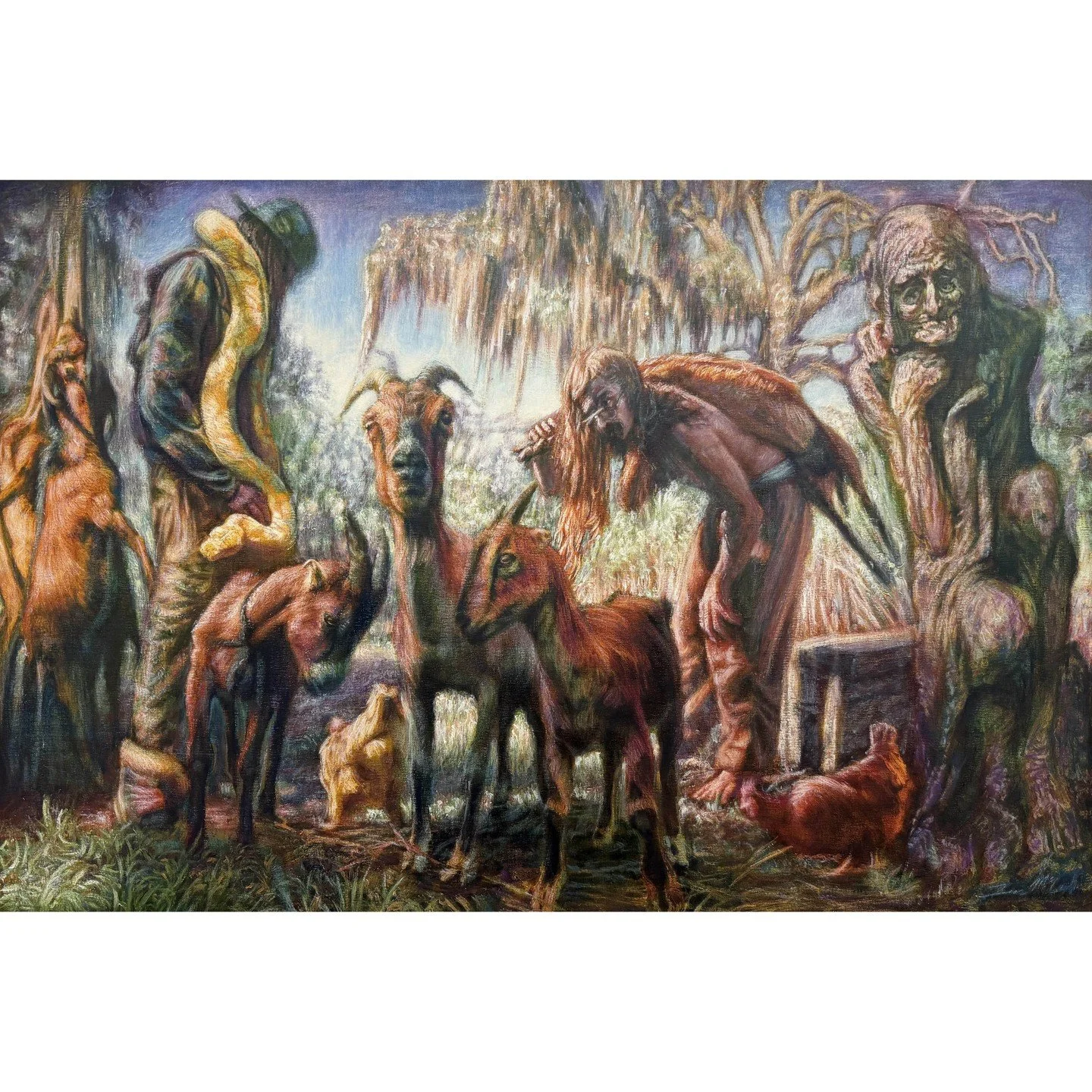 Isaac McCaslin, &ldquo;Princess Milkshake,&rdquo; 2025. Oil on ACM mounted canvas, 30 in. x 45 inches.⁠
⁠
@isaacmccaslin⁠
⁠
On Display in &ldquo;ON::VIEW REVUE,&rdquo; featuring the work of ARTS Southeasts&rsquo;s 2025 ON::View Artists-in-Residence, 