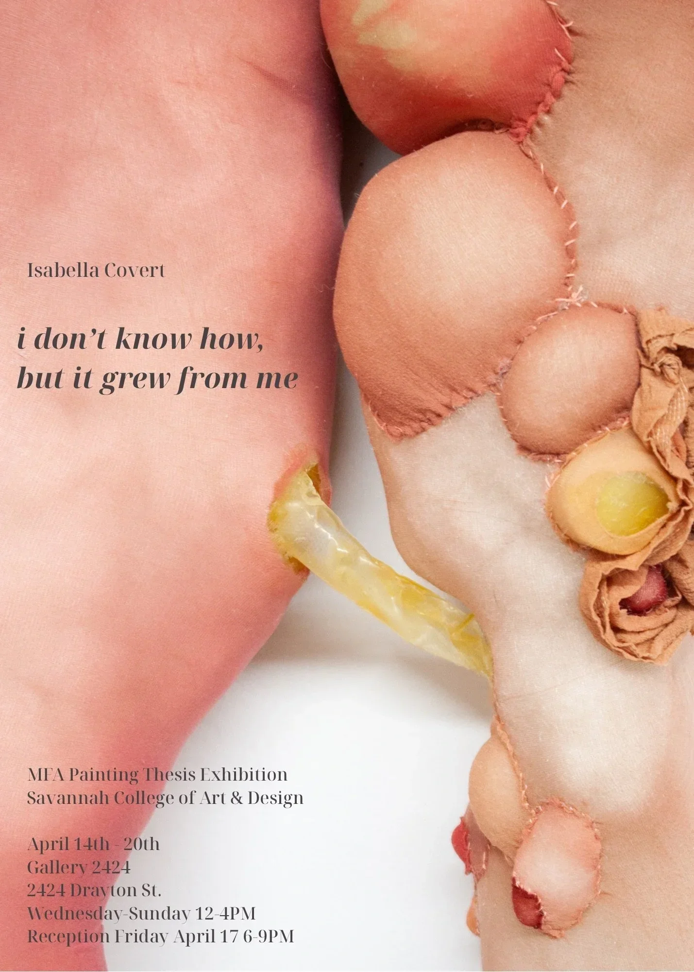 Gallery 2424 : Isabella Covert : "i don’t know how, but it grew from me"