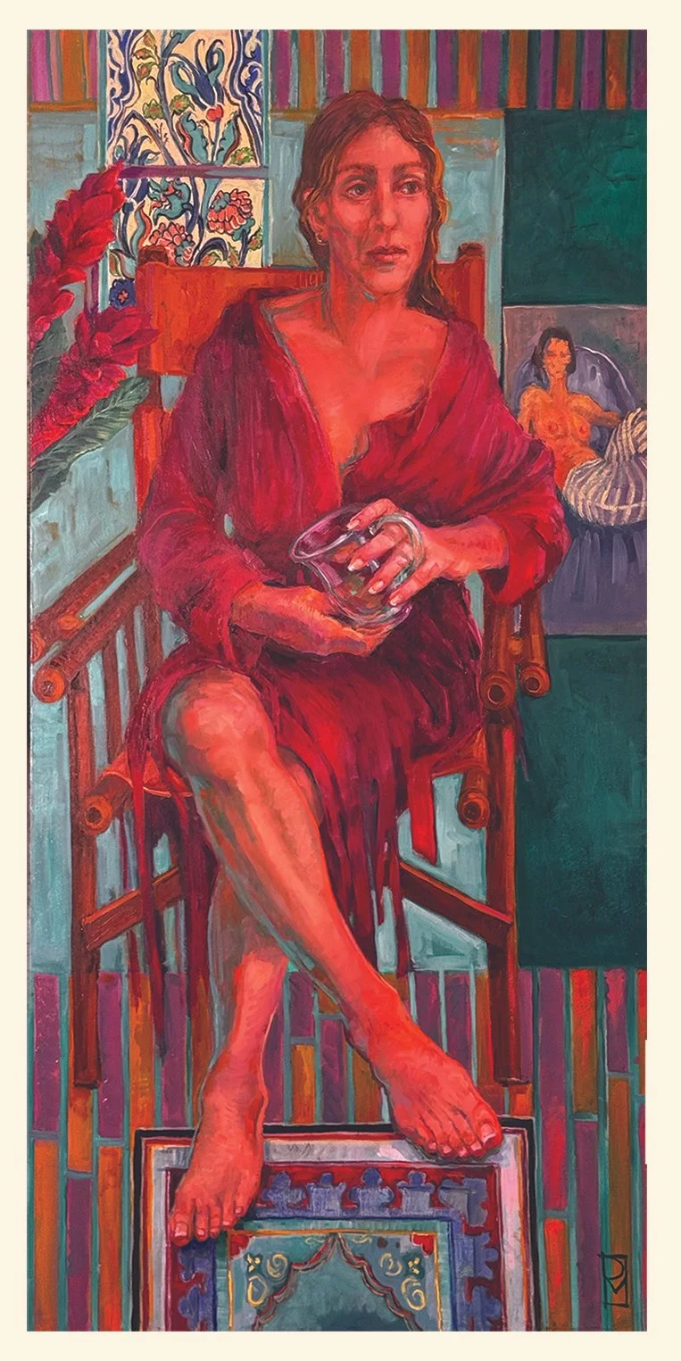  Debra Malschick,   Ginger     (2026) Oil on canvas, 24 x 48 inches 