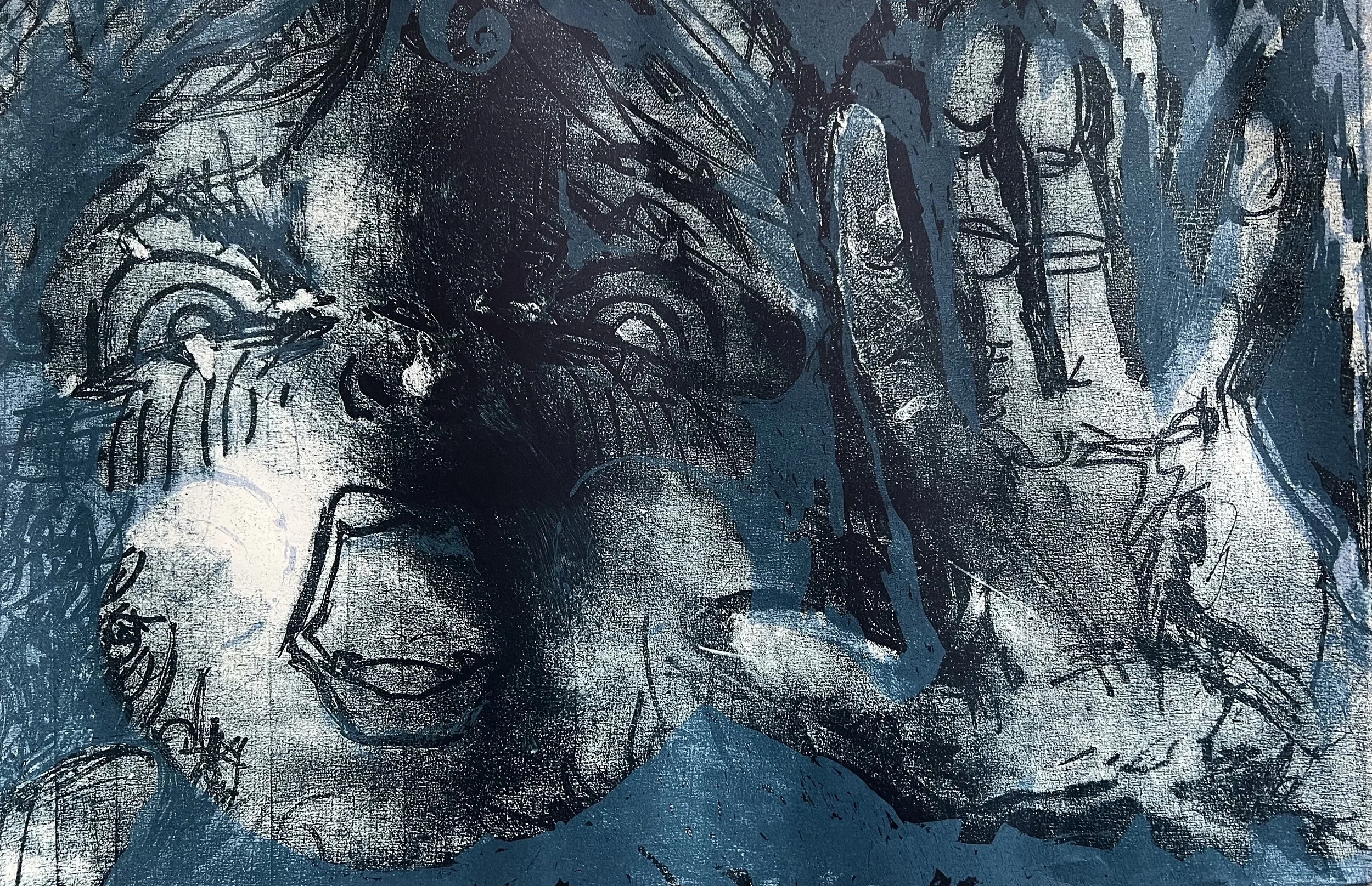  Izzy Giusti,   Car Seat 4   (2025) Lithograph on paper, 15 x 22 1/4 inches 