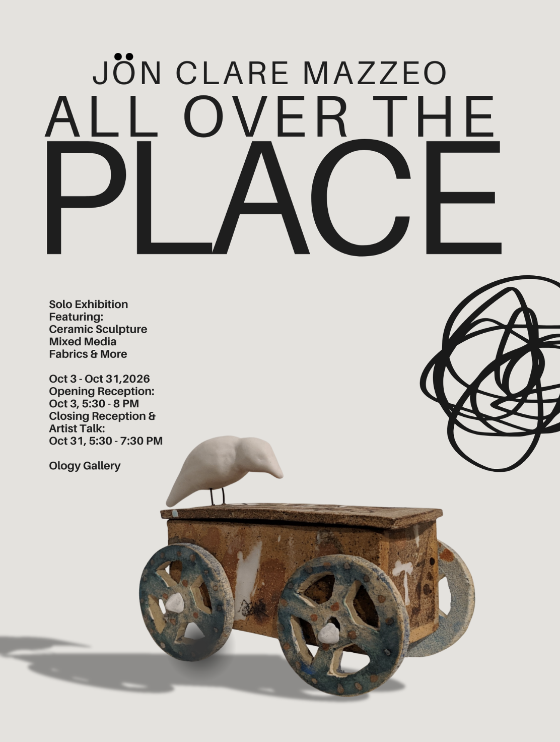 Ology Gallery: "All Over the Place: Joan Clare Mazzeo"