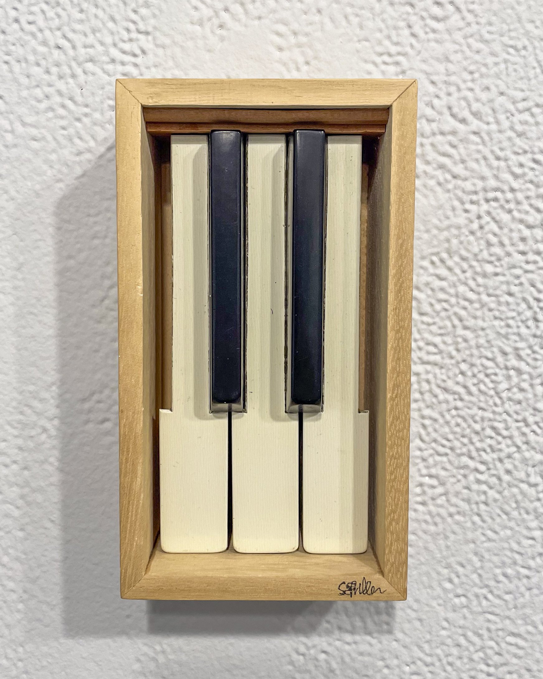  Susan Fuller,  Bach's Box , 2015. 6.5 x 3.5 x 2 inches, piano keys.  