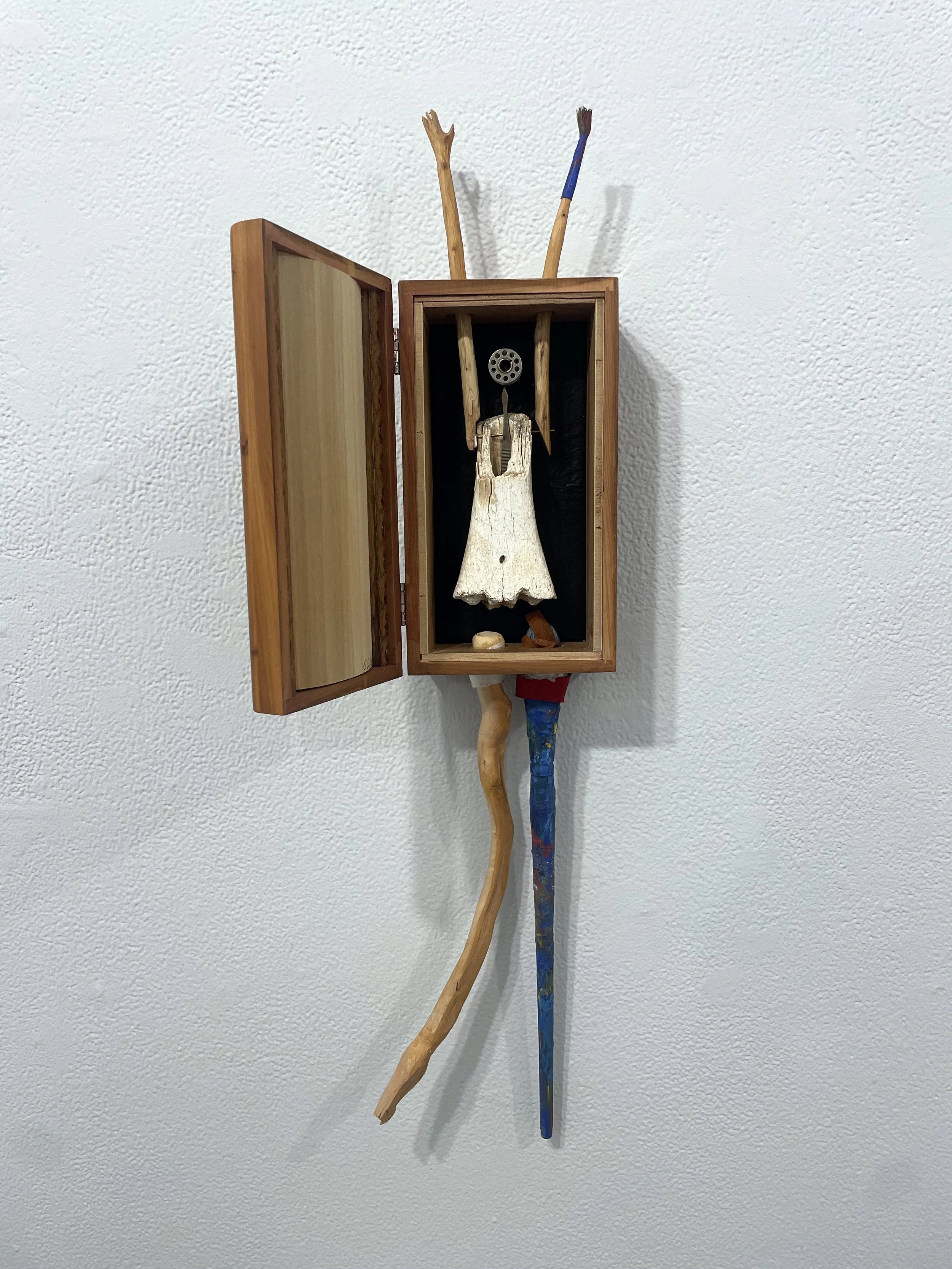  Susan Fuller,  Inside Out , 2020. 26 x 5 x 4 inches, mixed media.  