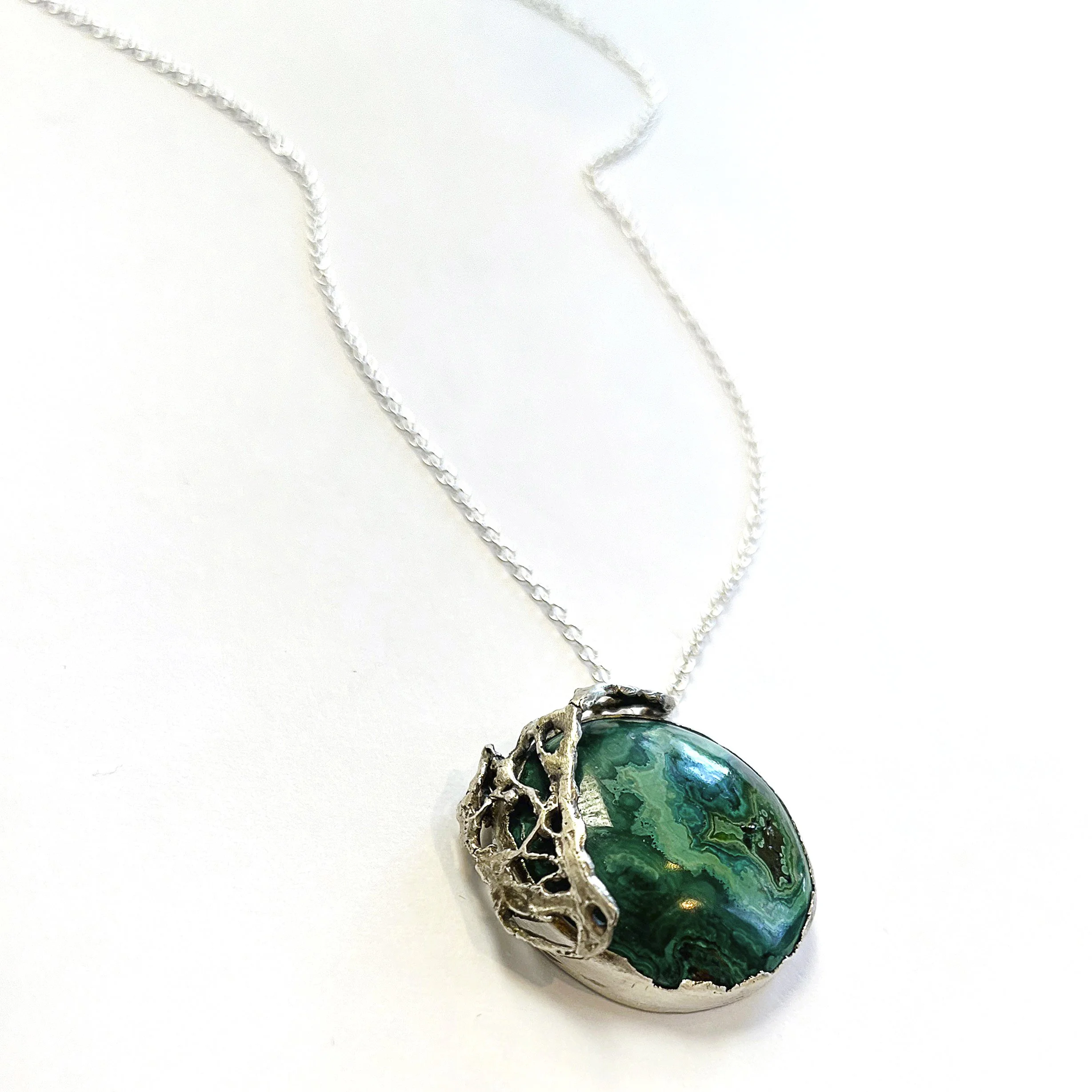 cactus casted malachite silver necklace 2.jpeg