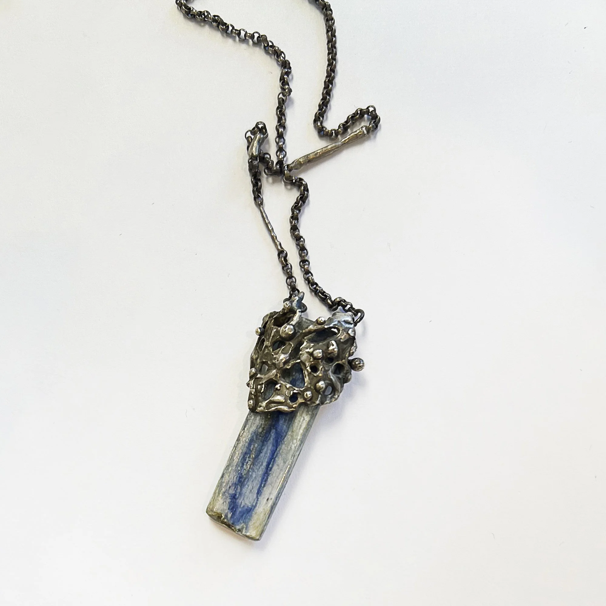 kyanite casted sterling necklace 1.jpeg