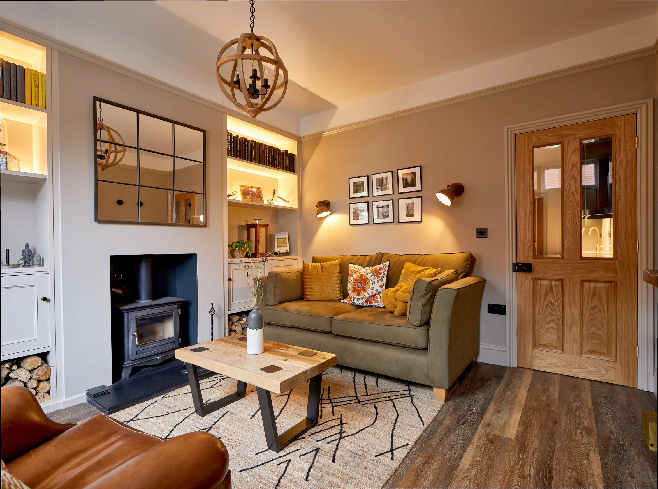 Made to measure suede sofa