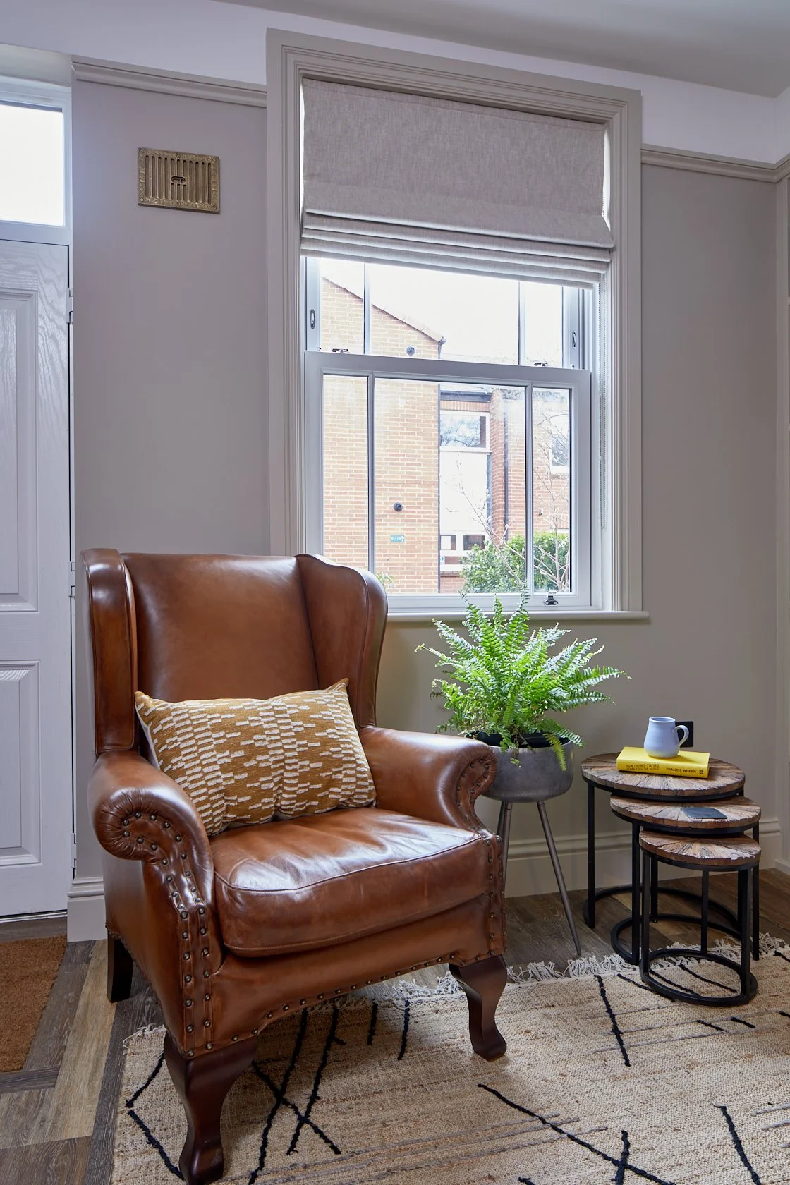 Roman blinds with new architraves