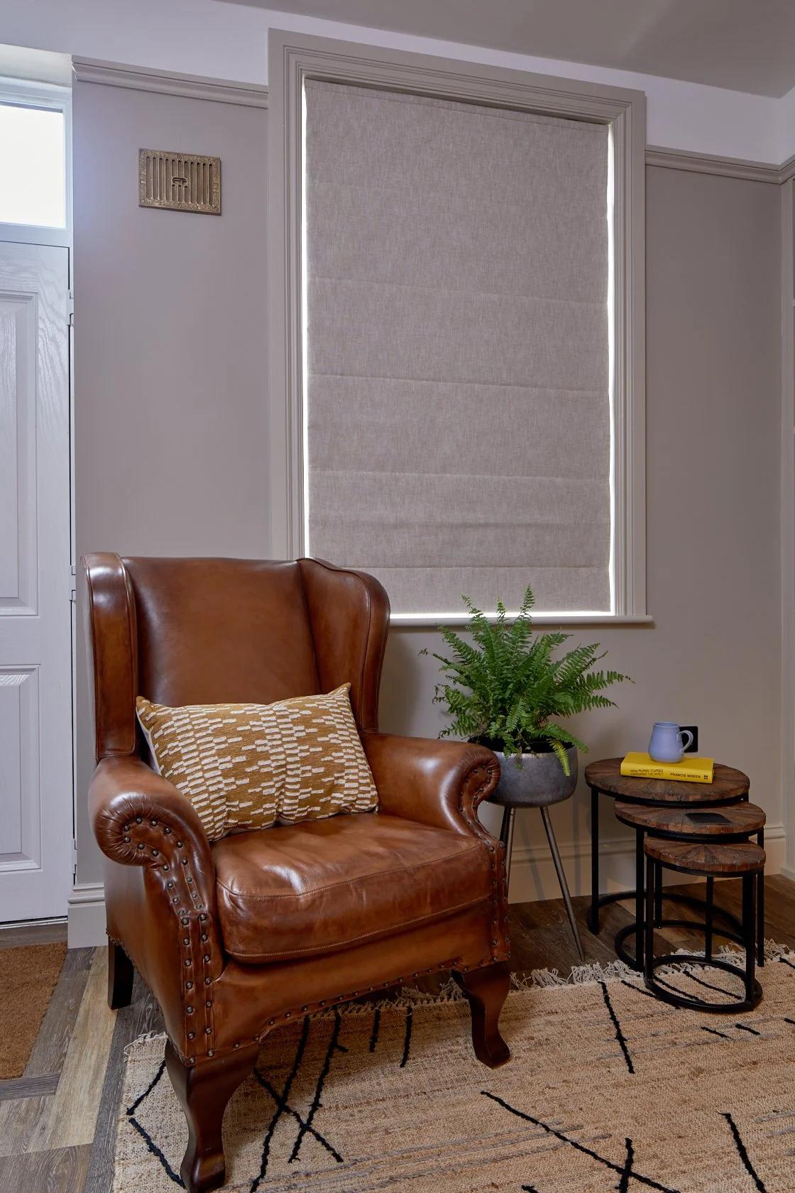 Roman blinds with new architraves