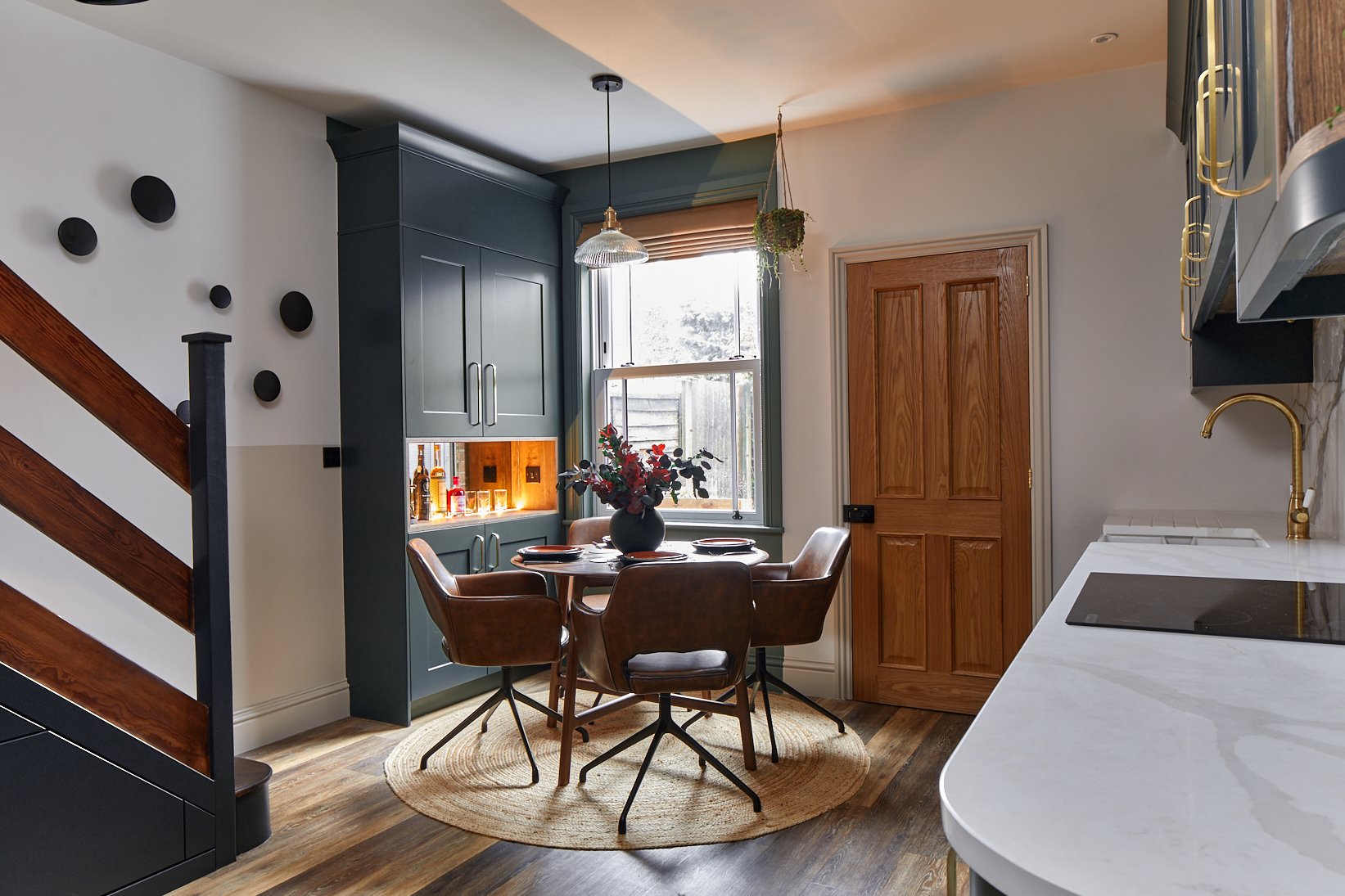 Dining area with new sash window