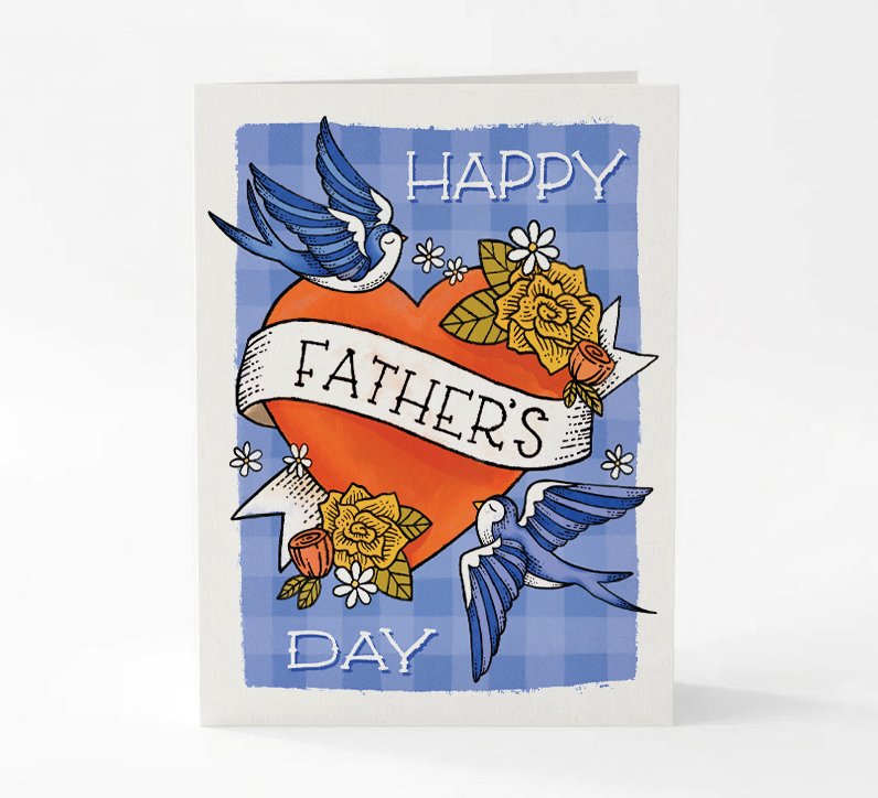 BOUNDARY AND THORN_HAPPY FATHERS DAY BIRDS_A6 GREETING CARD.jpg