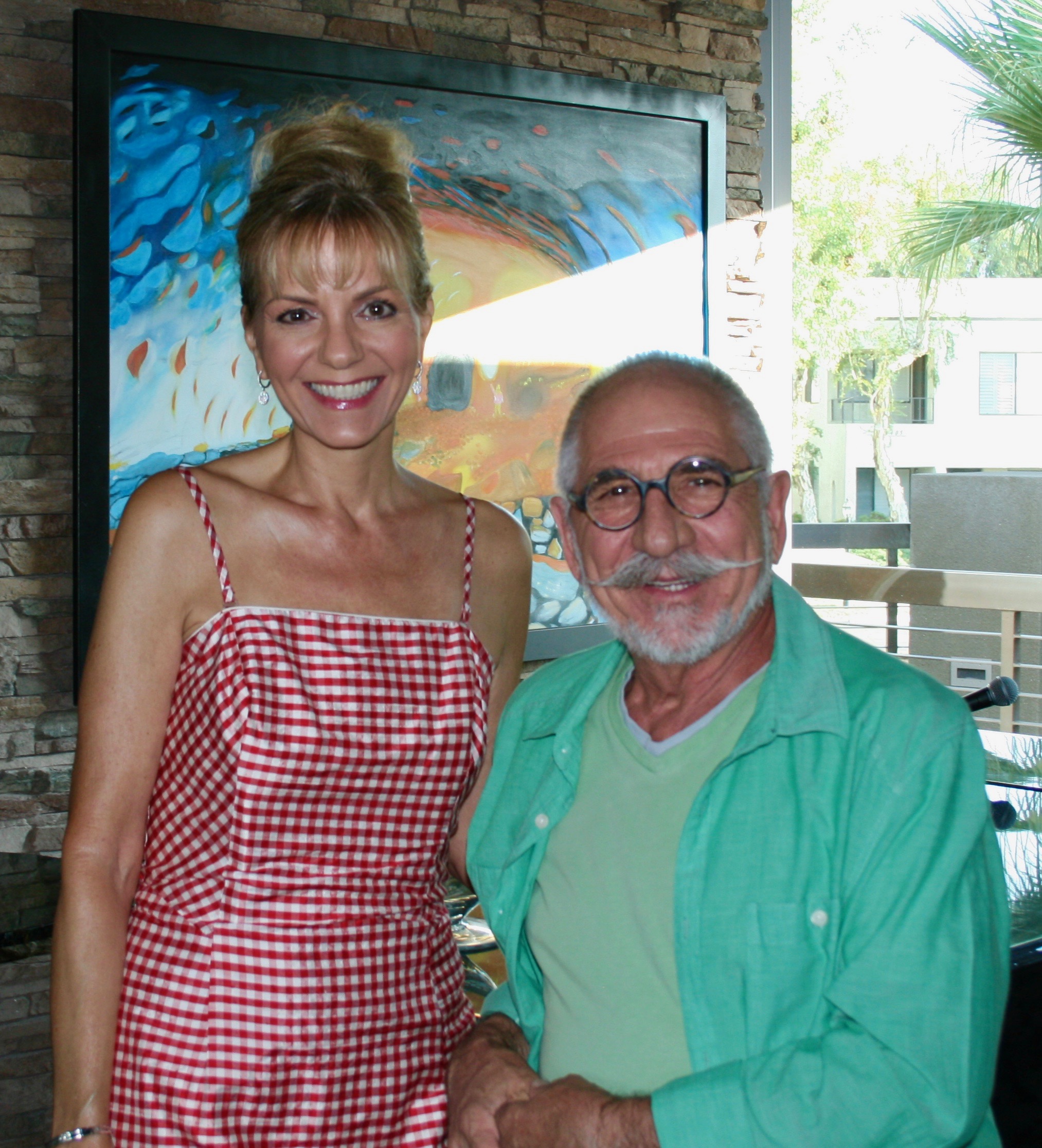 Sheri Dettman with Owner and Maitre d' Antoine Babai