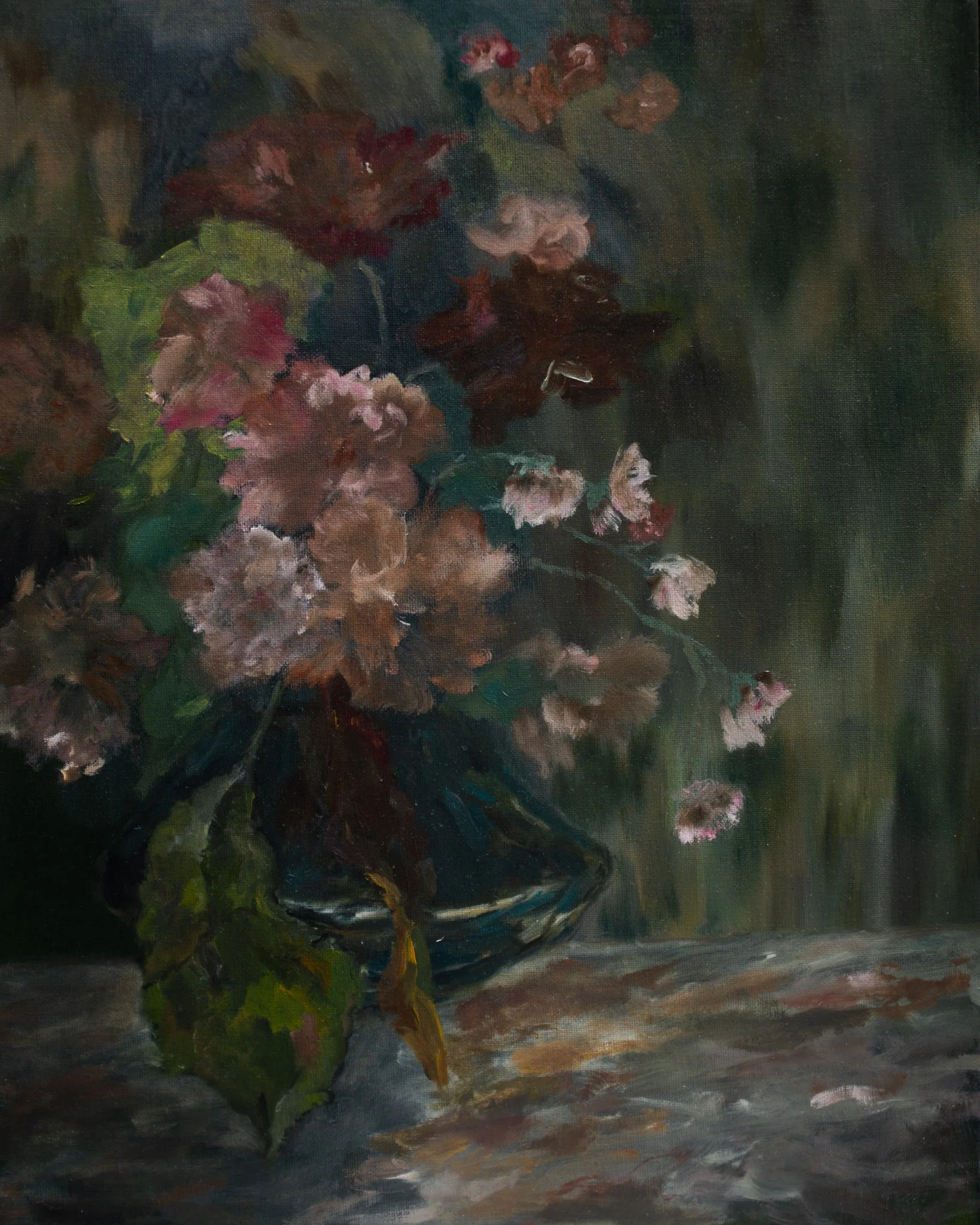 Study of Still Life with Peonies (14” x 18”)