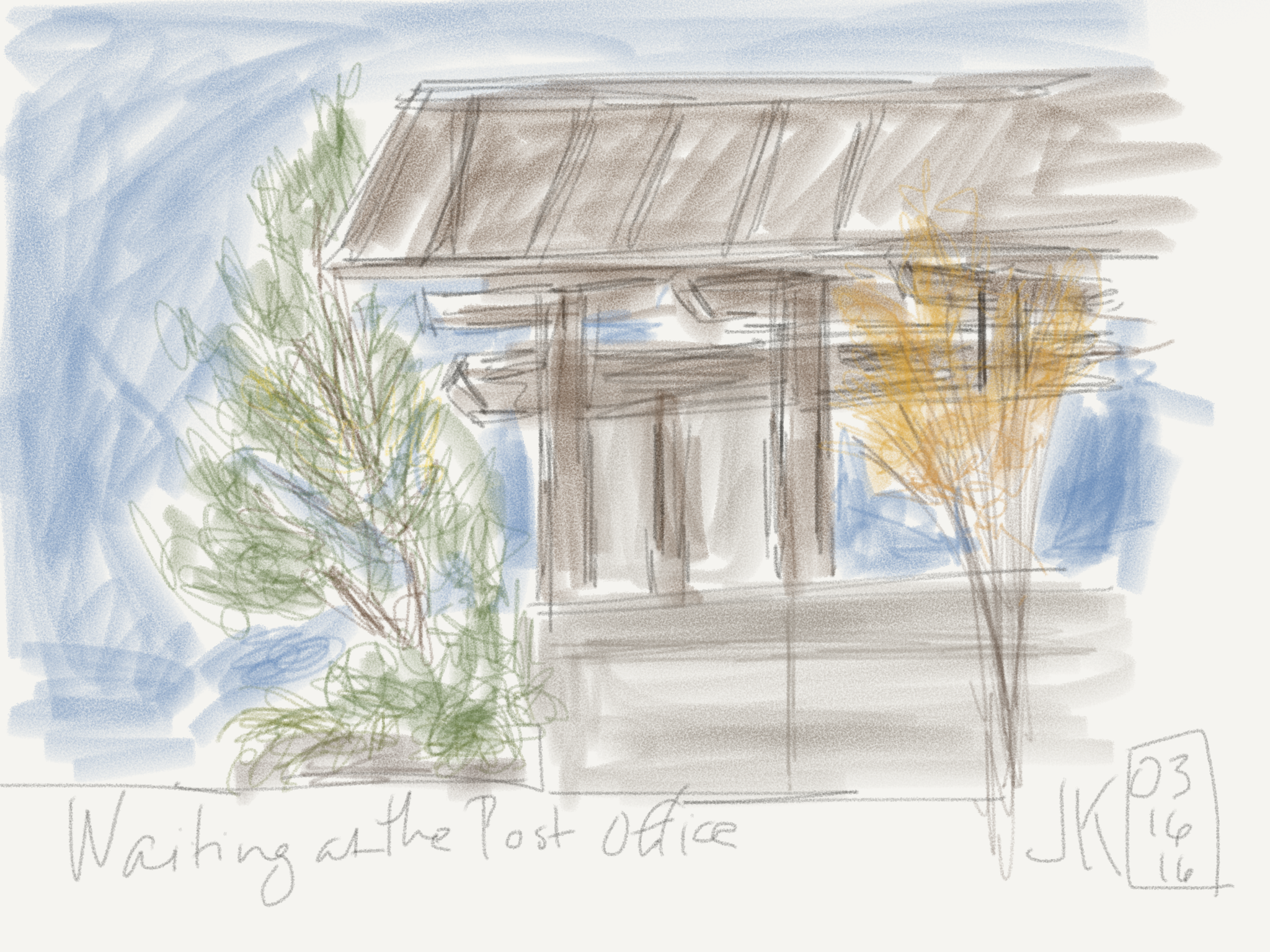 Waiting at the Post Office