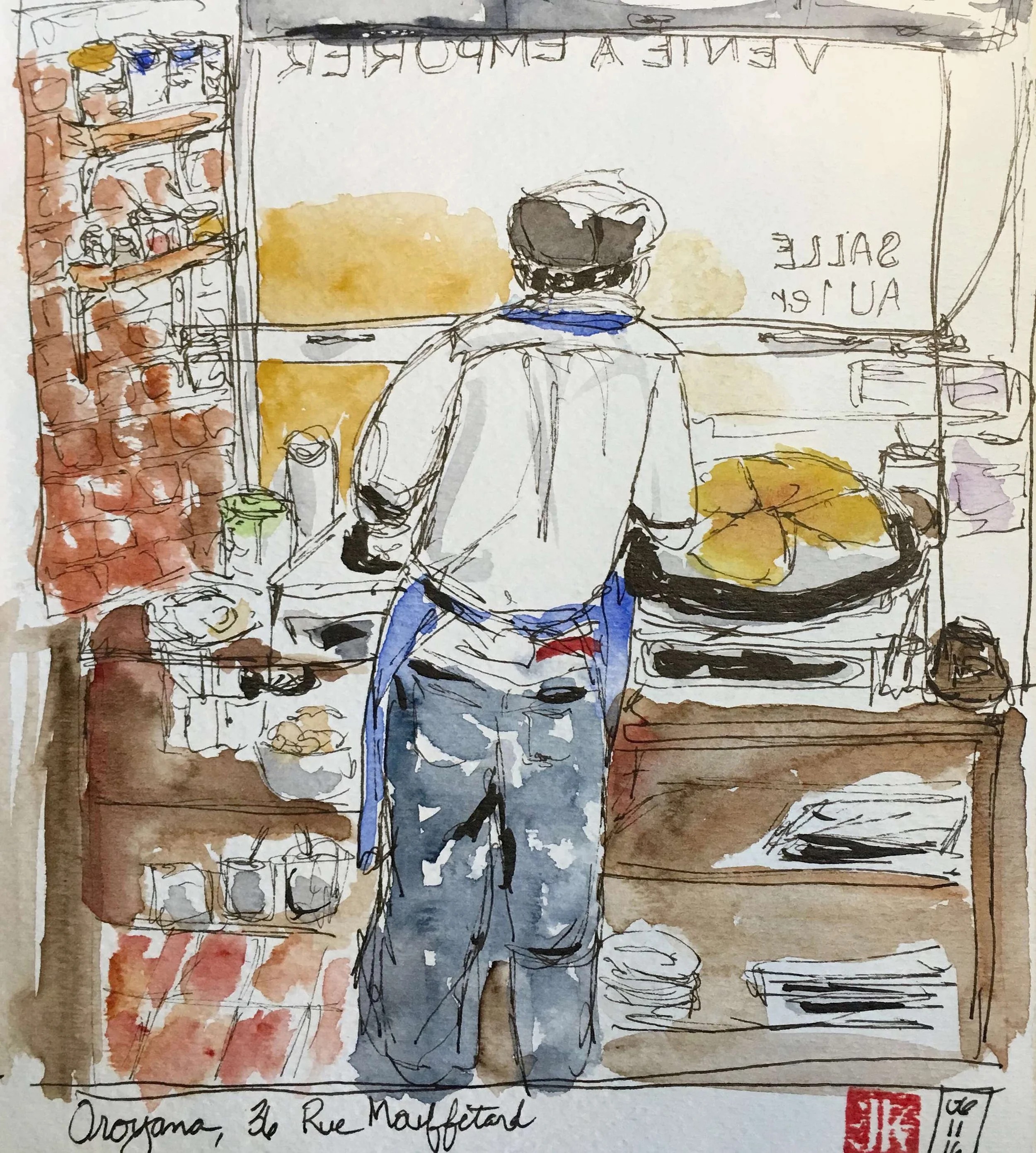 Creperie Oroyana on Rue Mouffetard