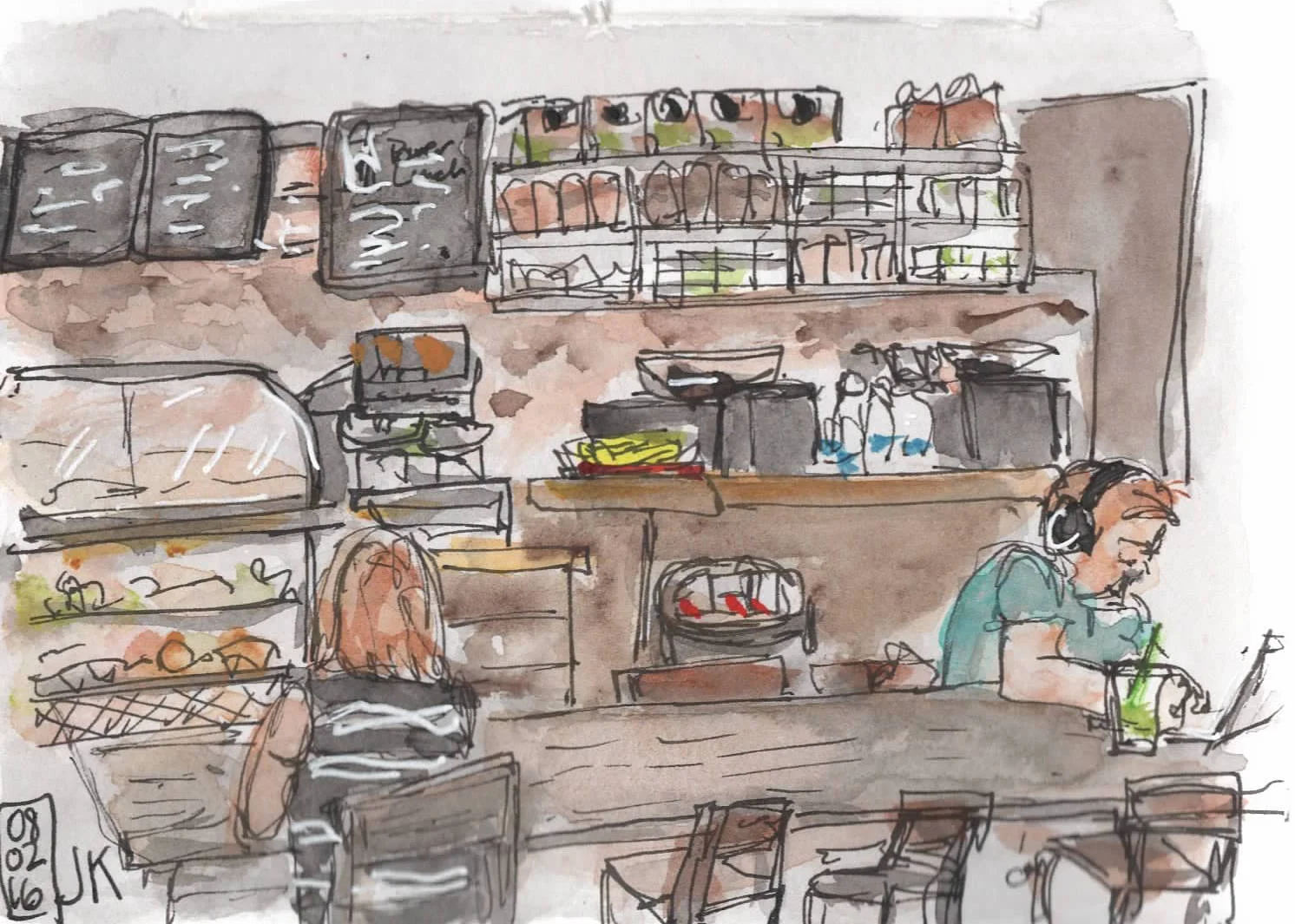 "Scribbler" Starbucks Sketch