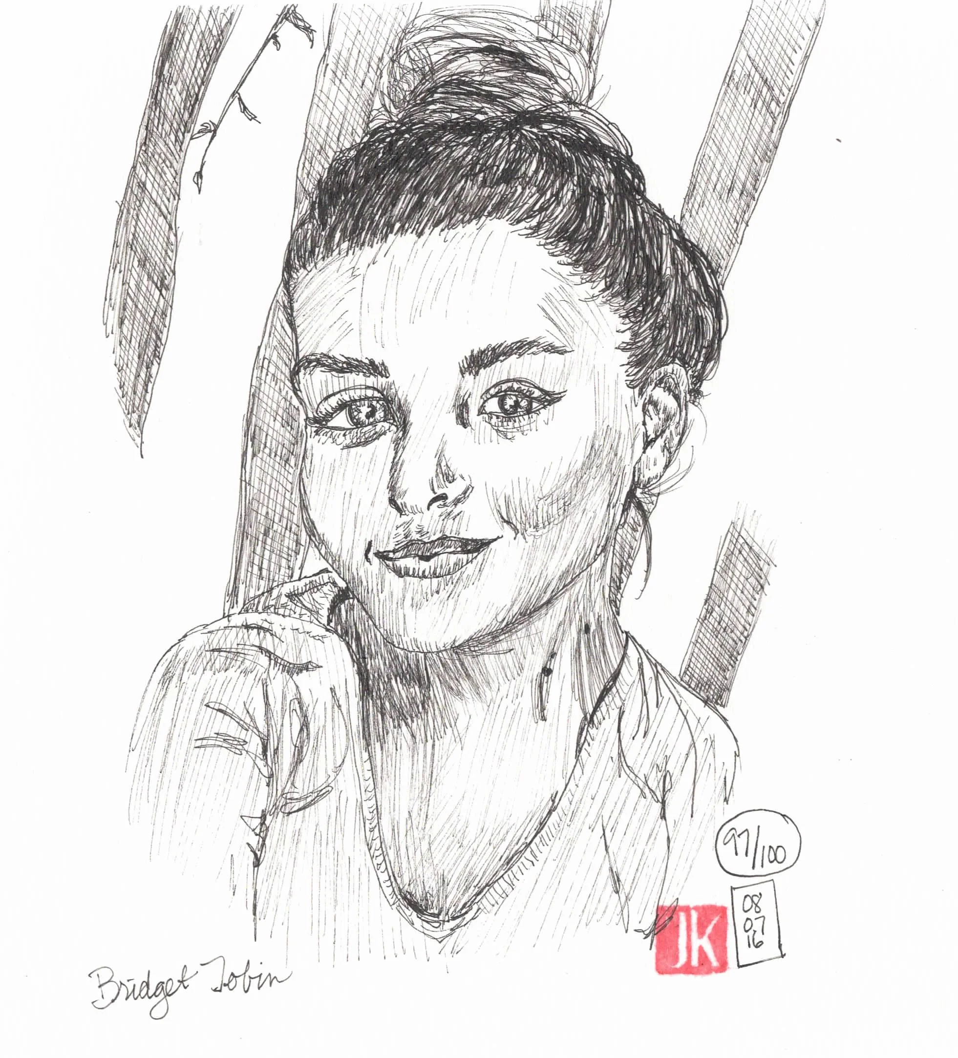 Portrait 96/100 (wrong no. on the artwork!)