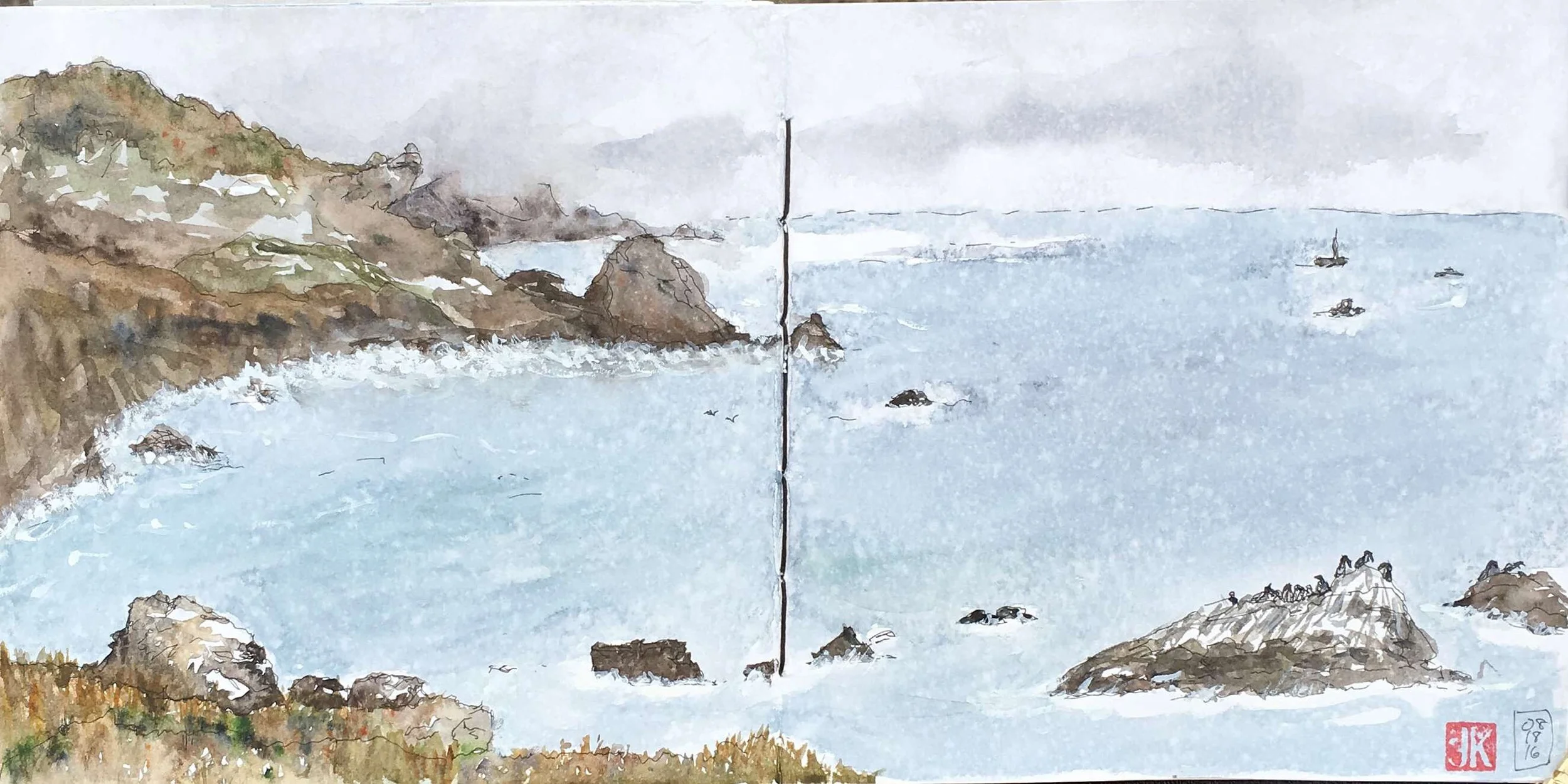 My foggy morning sketch