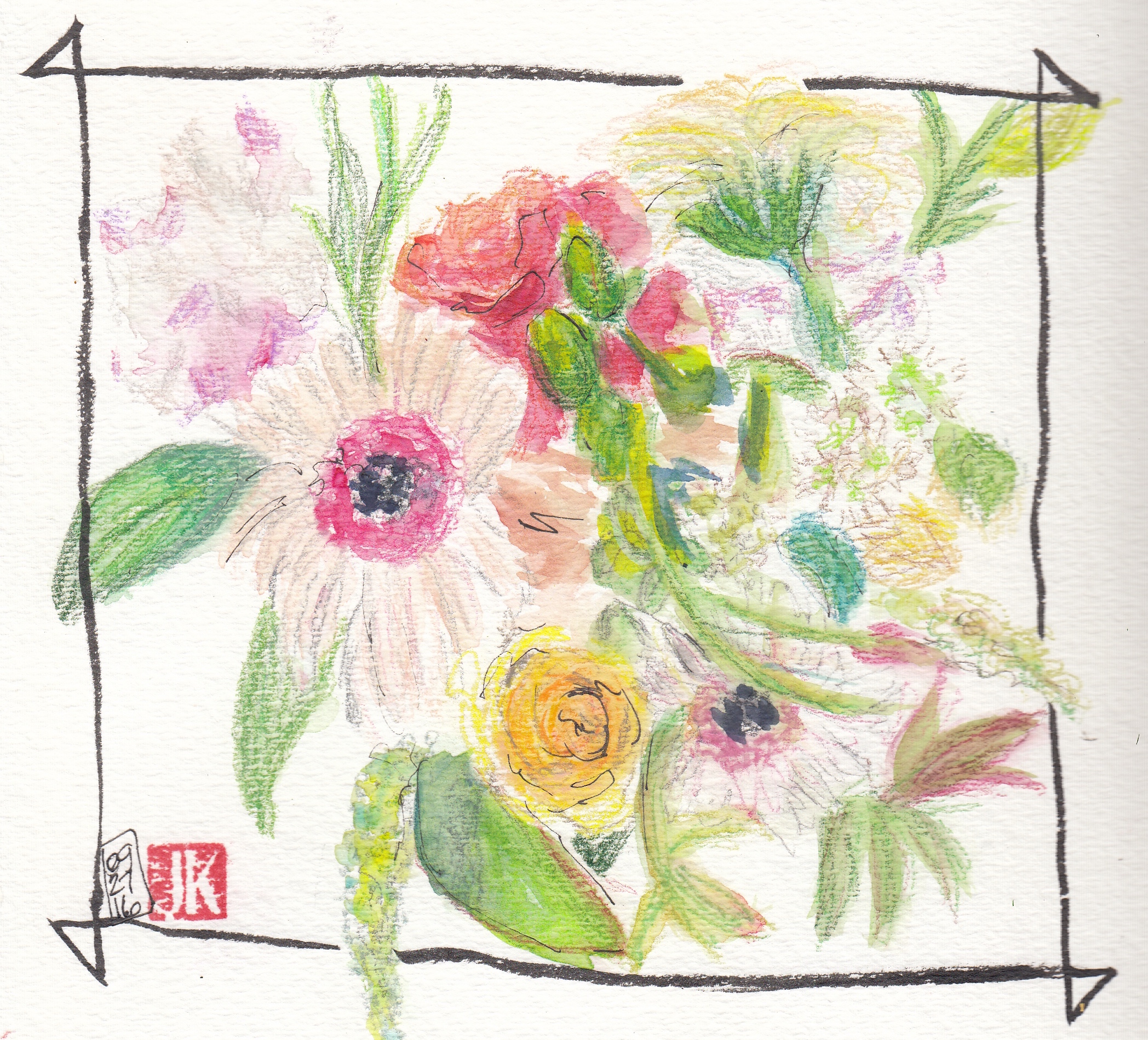 A birthday bouquet for Chrissy